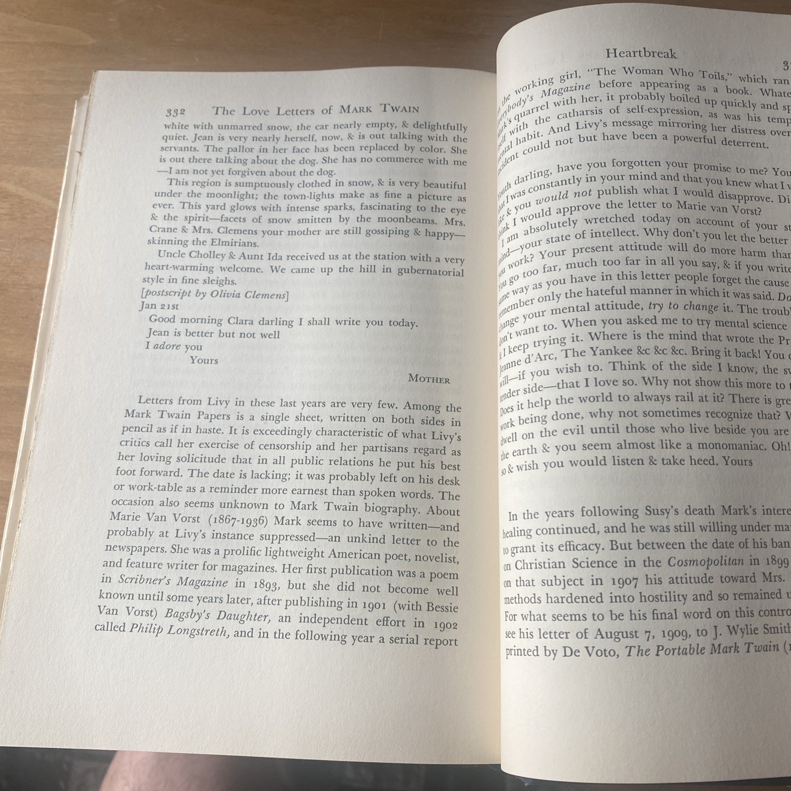 Love Letters of Mark Twain Hardcover w/ DJ, Edited by Dixon Wecter, First Ed