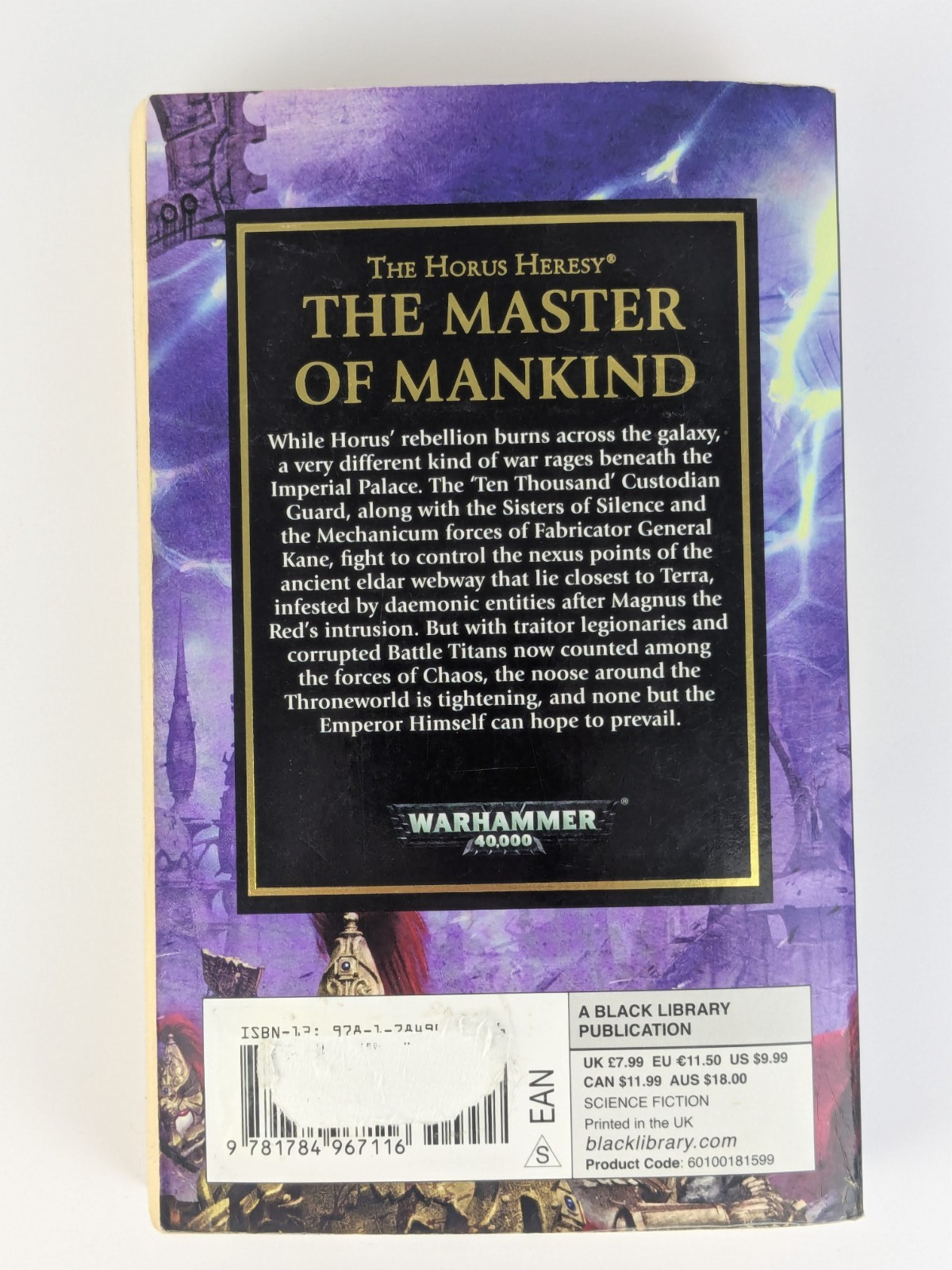 Master of Mankind by Aaron Dembski-Bowden (Paperback) Horus Heresy *Acceptable