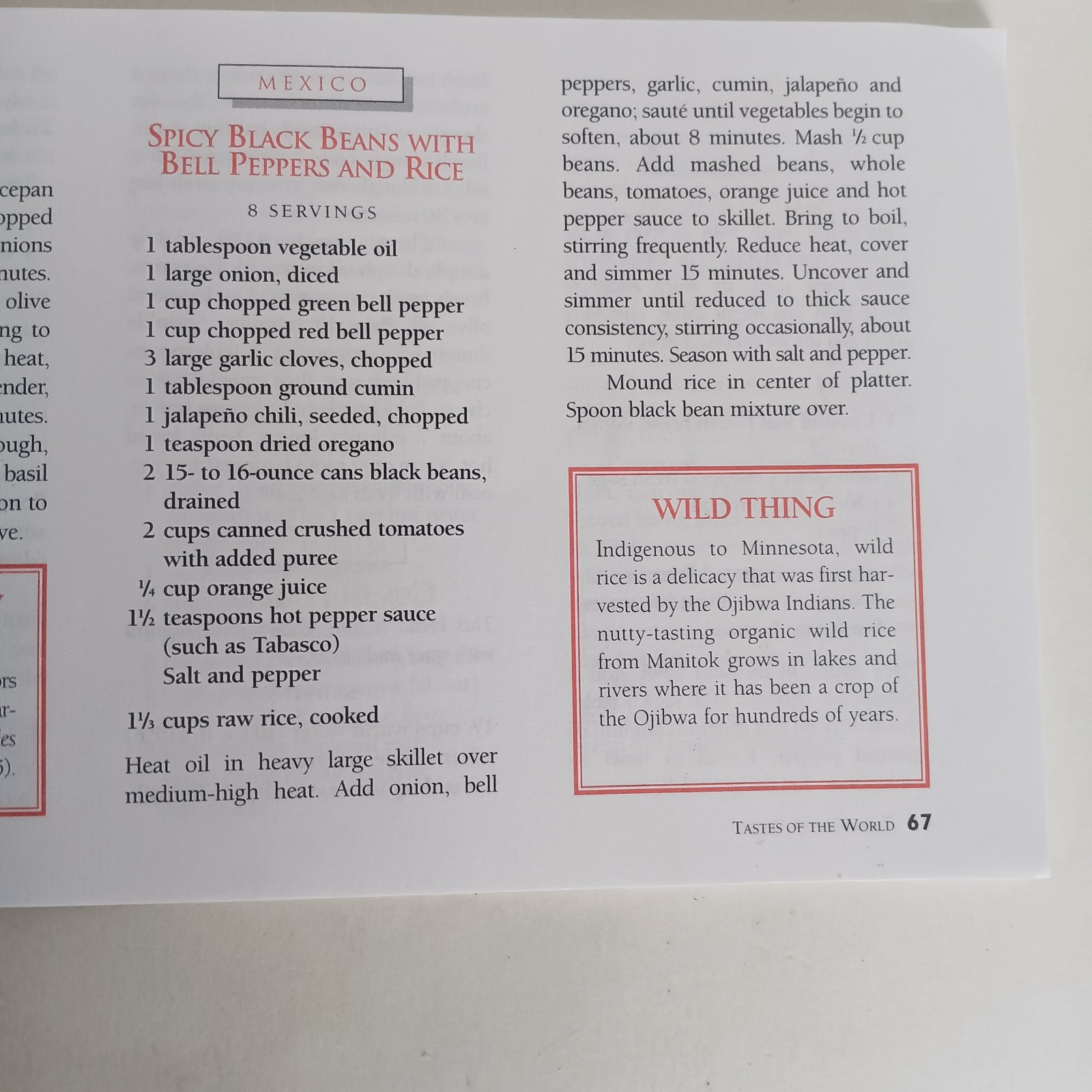 1996 BON APPETITE MINI COOKBOOK “TASTES OF THE WORLD” 102 PAGES