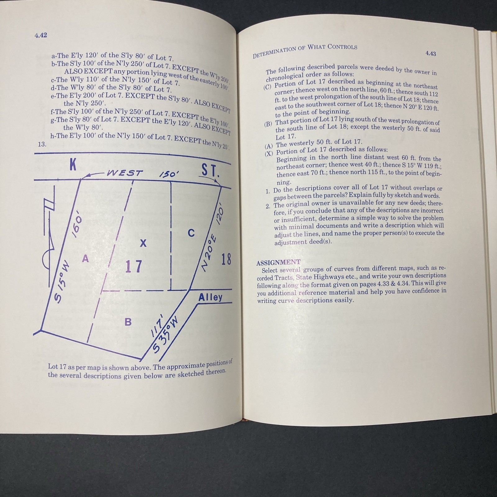 Vintage 1976 | Writing Legal Descriptions | By Gurdon Wattles