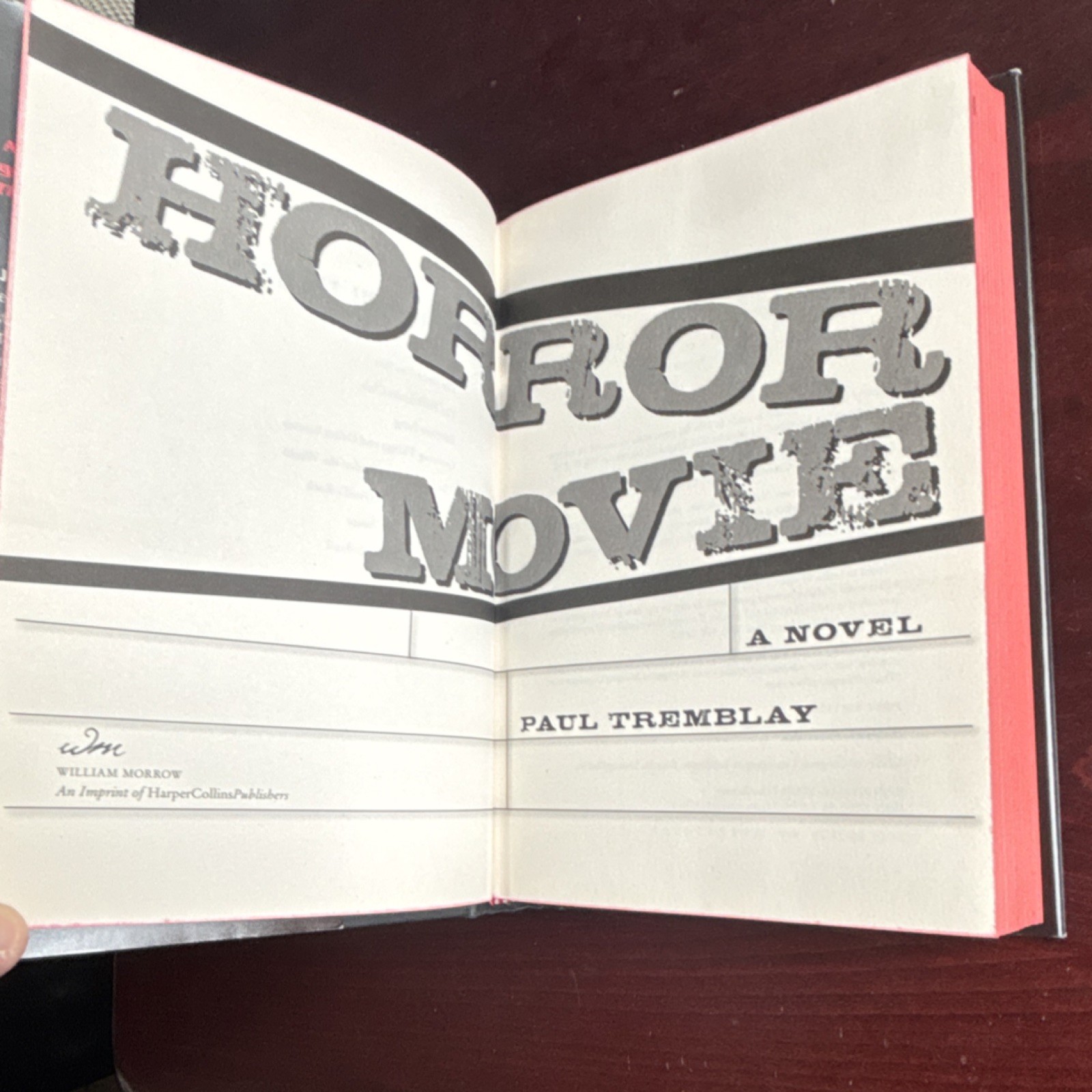 Horror Movie by Paul Tremblay (2024, William Morrow, 1st Ed HC Horror)