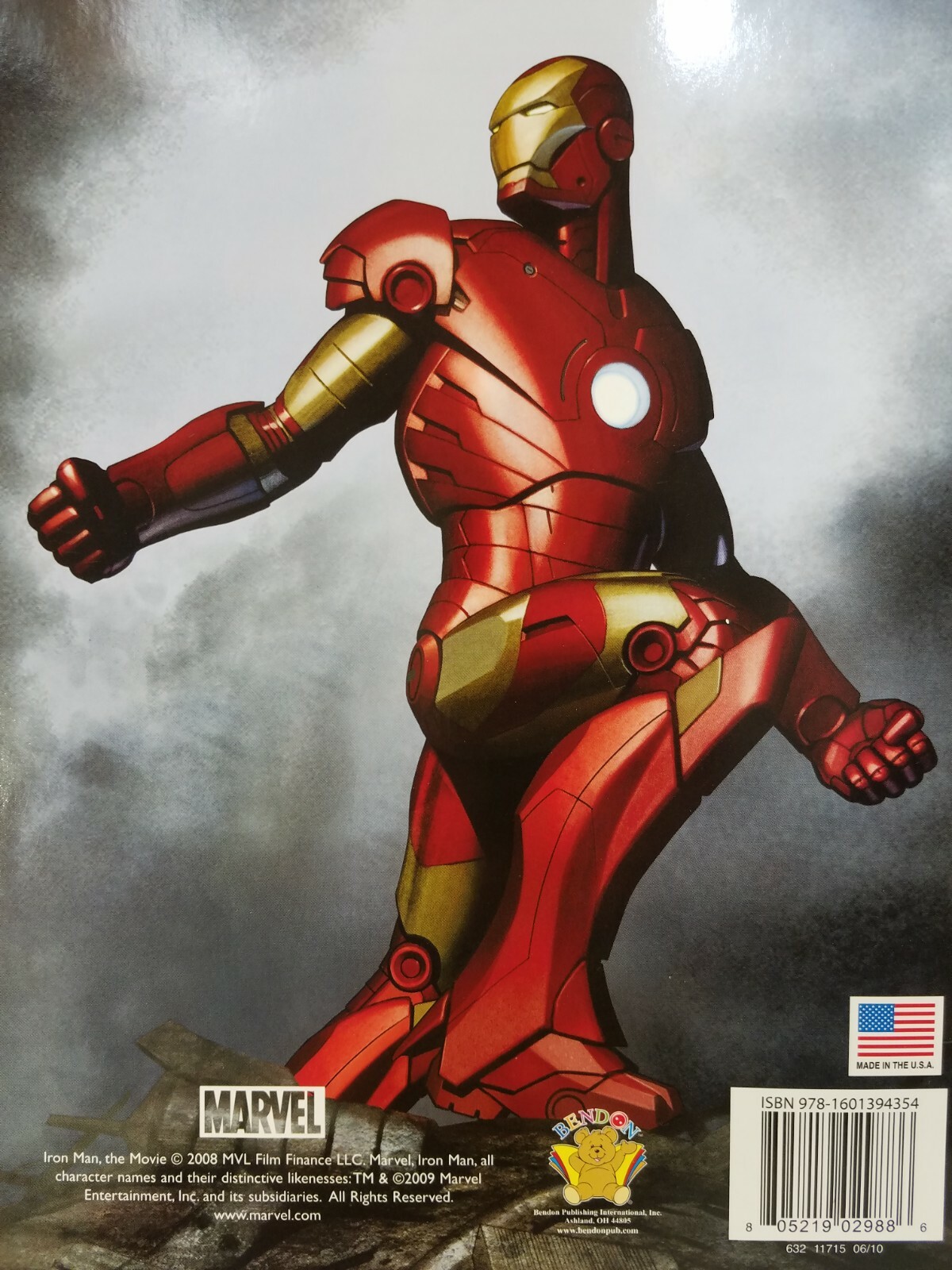 Marvel Iron Man Activity Book Includes 30 Stickers 2008 Bendon Publishing