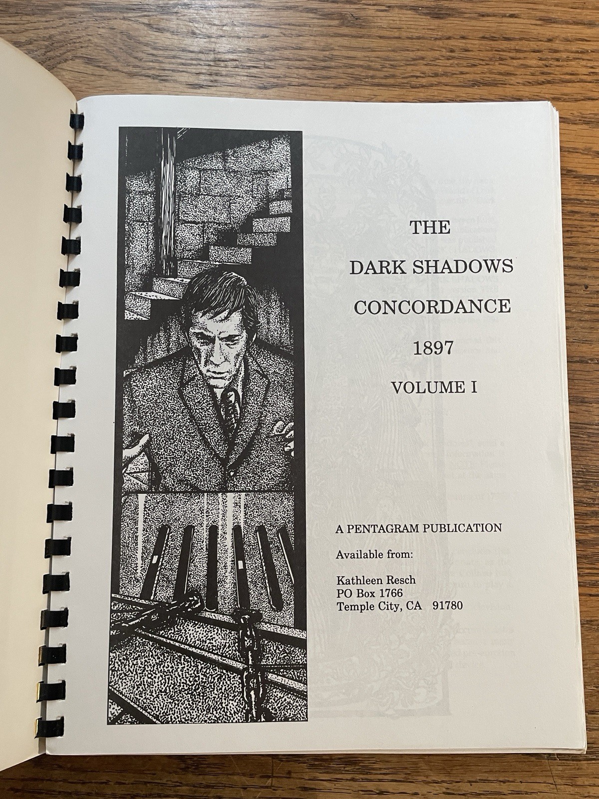 The Dark Shadows Concordance 1897 Vol. 1 VINTAGE FANZINE BY PENTAGRAM LB7