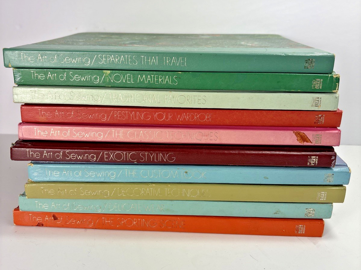 The Art Of Sewing Time Life Hardcover Books – Lot Of 10 – Vintage Sewing