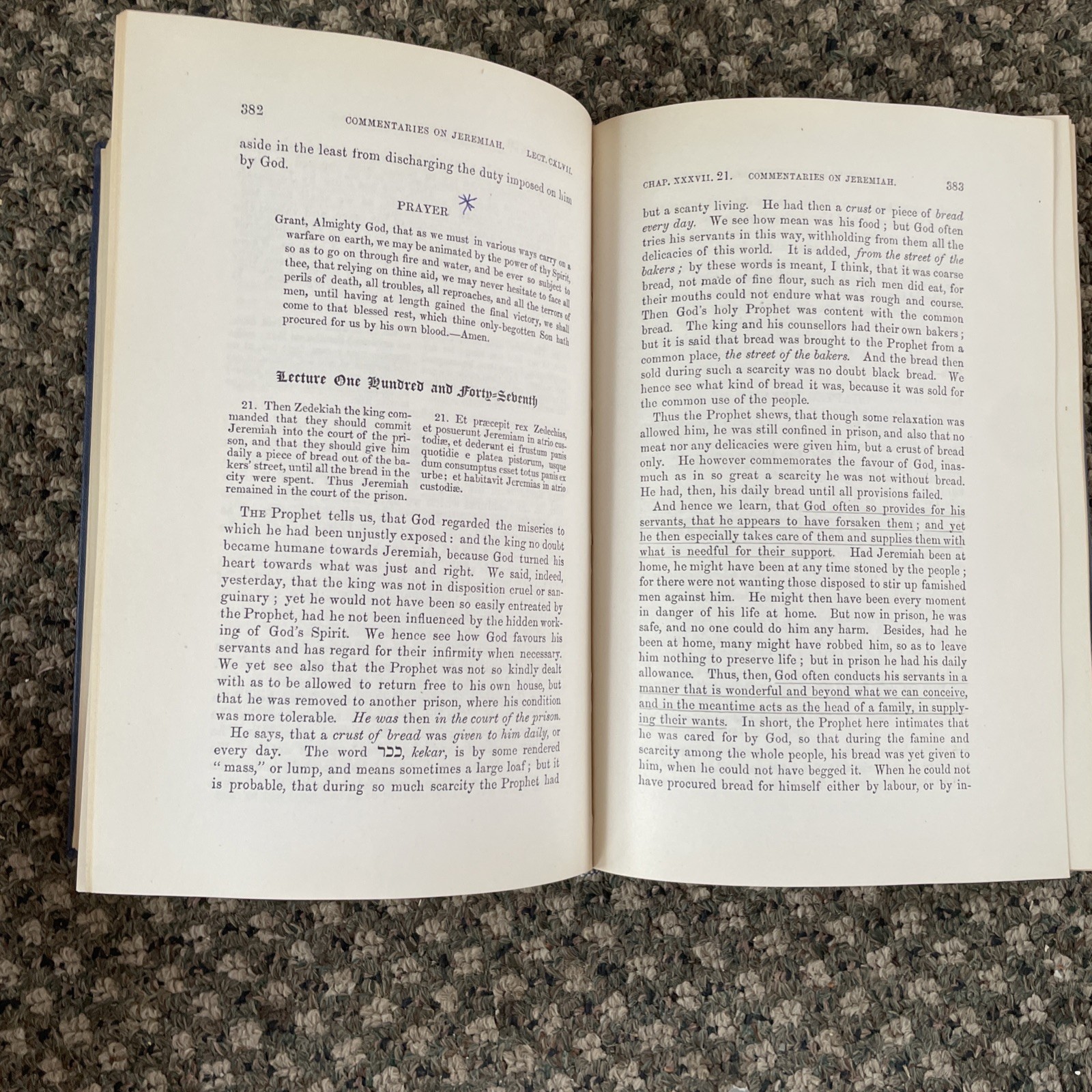 Calvin’s Commentary on Jeremiah 5 Volume Set Eerdmans 1950 Hardback