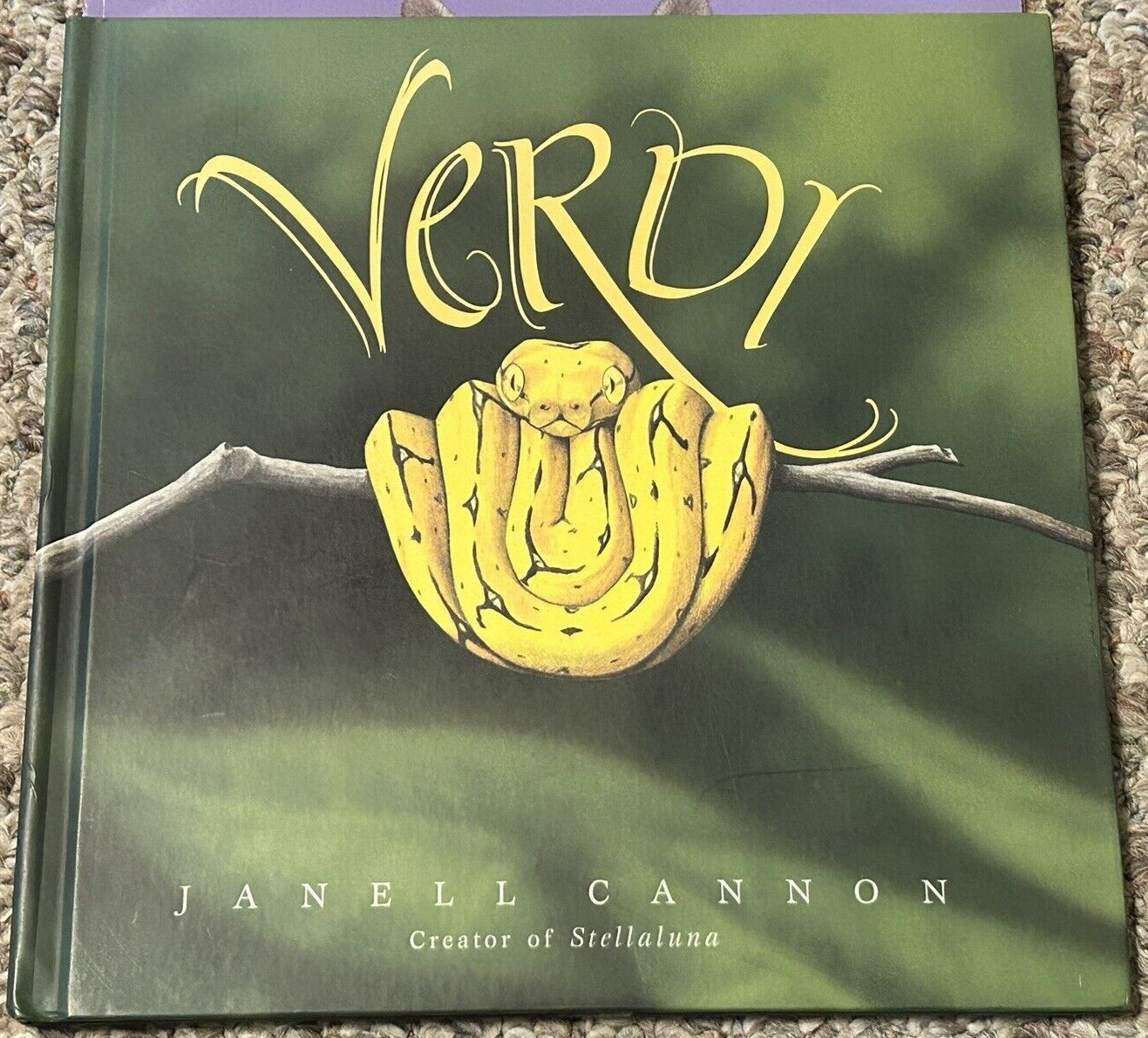 Set of 3 Janell Cannon Books Verdi HC Pinduli Stellaluna PB