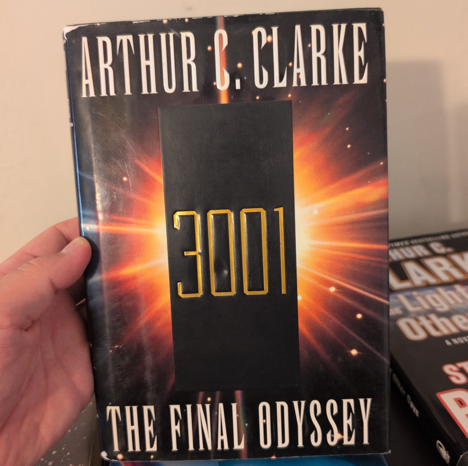 Sci-Fi Hardcover Book Lot 4 Arthur C Clarke Space Odyssey Prelude To Mars + More