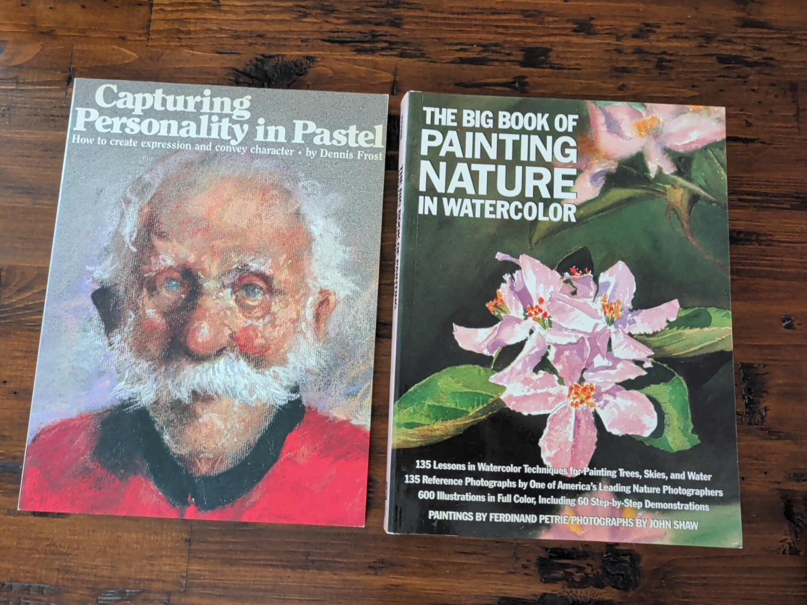 Lot of Two Art Instruction Paperback Books Pastels and Watercolors