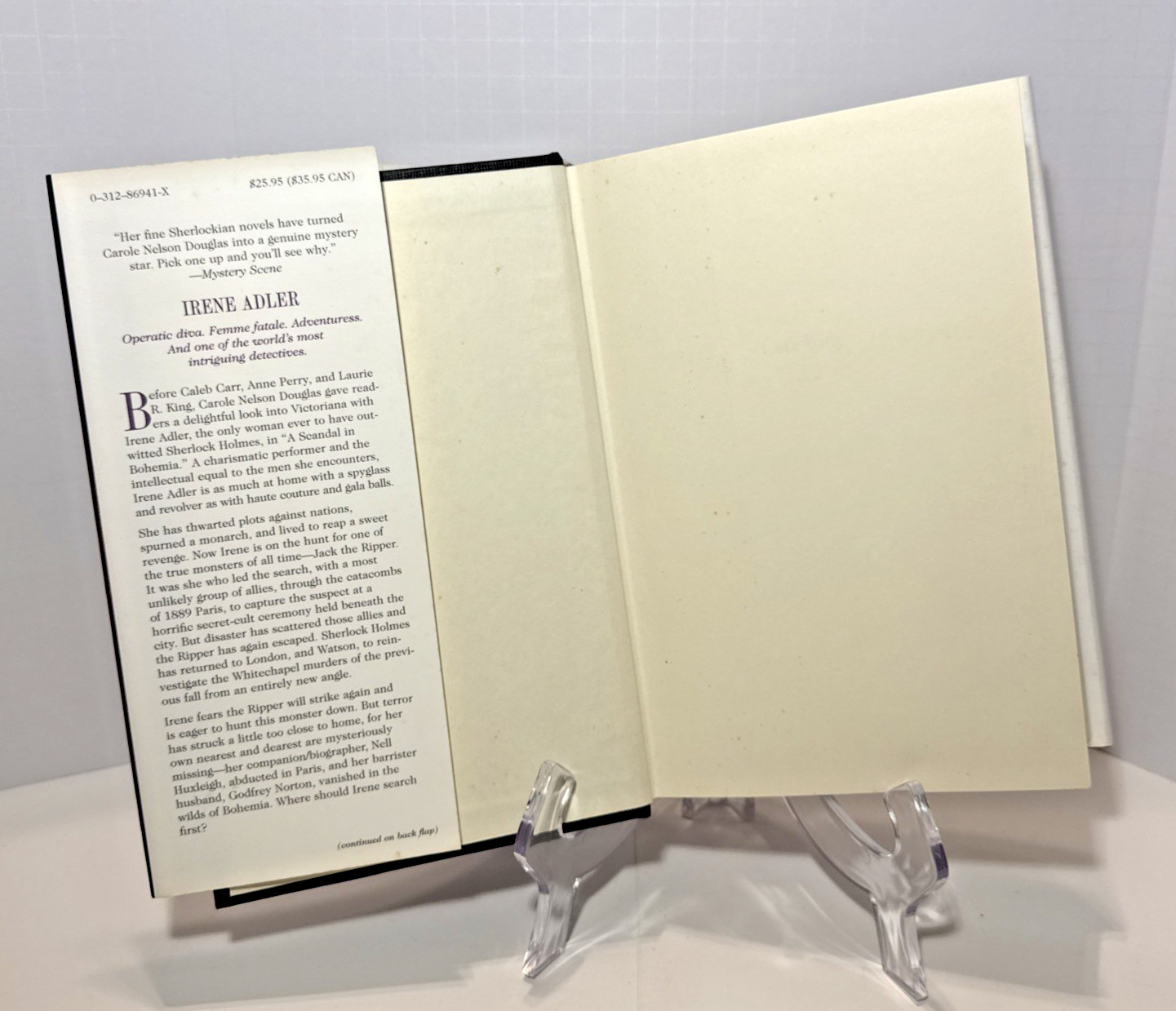 SHERLOCKIANA | VINTAGE 1st Ed HC DJ | Castle Rouge by Carole Nelson Douglas