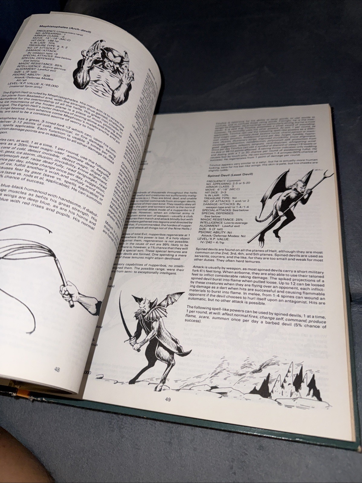 Monster Manual II AD&D #2016 Advanced Dungeons and Dragons 1983 TSR Hardcover