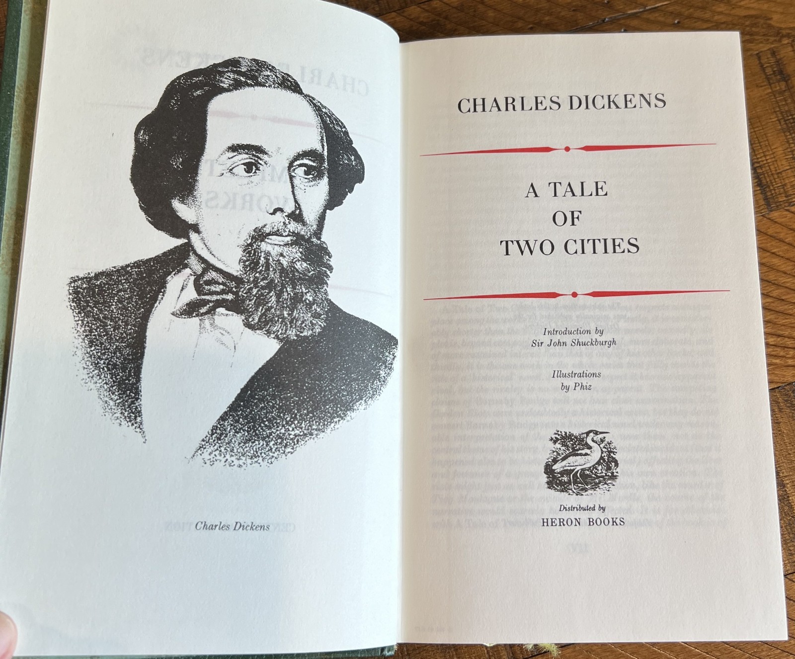 Charles Dickens Complete Works, 4 volumes of Heron Book Collection (HC, c1970)