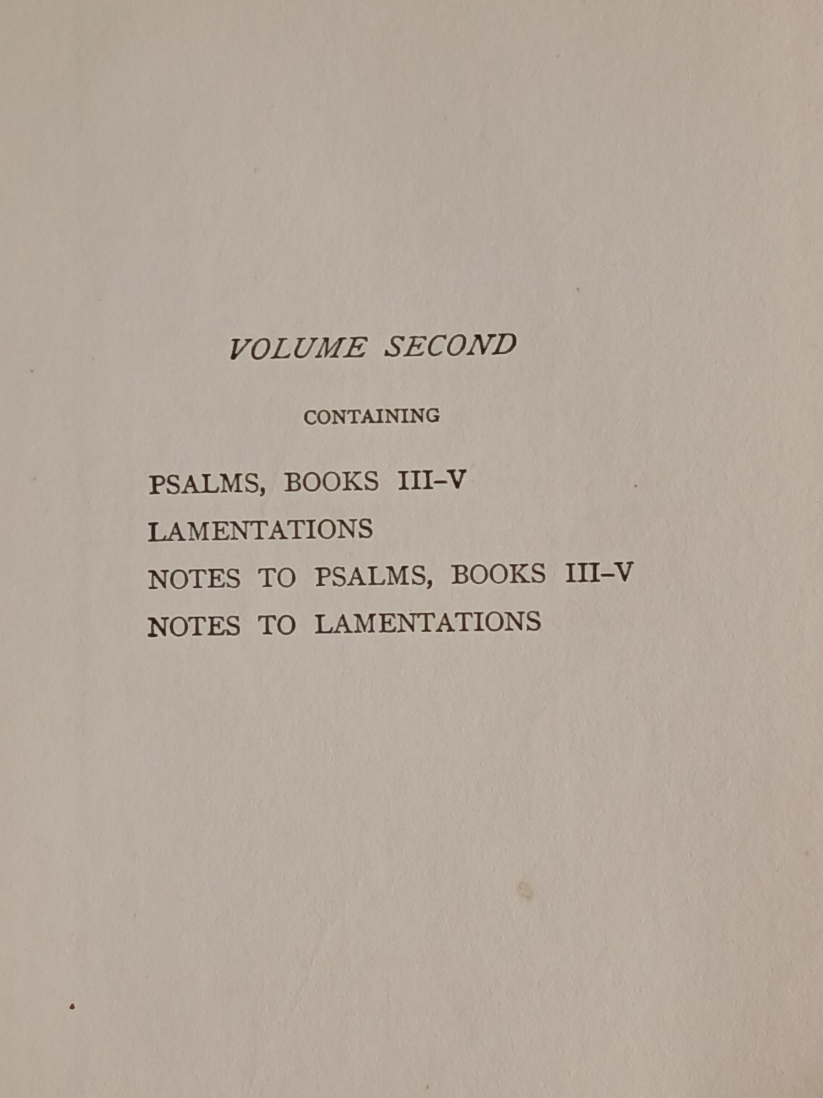 The Modern Reader’s Bible THE PSALMS & LAMENTATIONS 2nd Volume Antique Book 1913