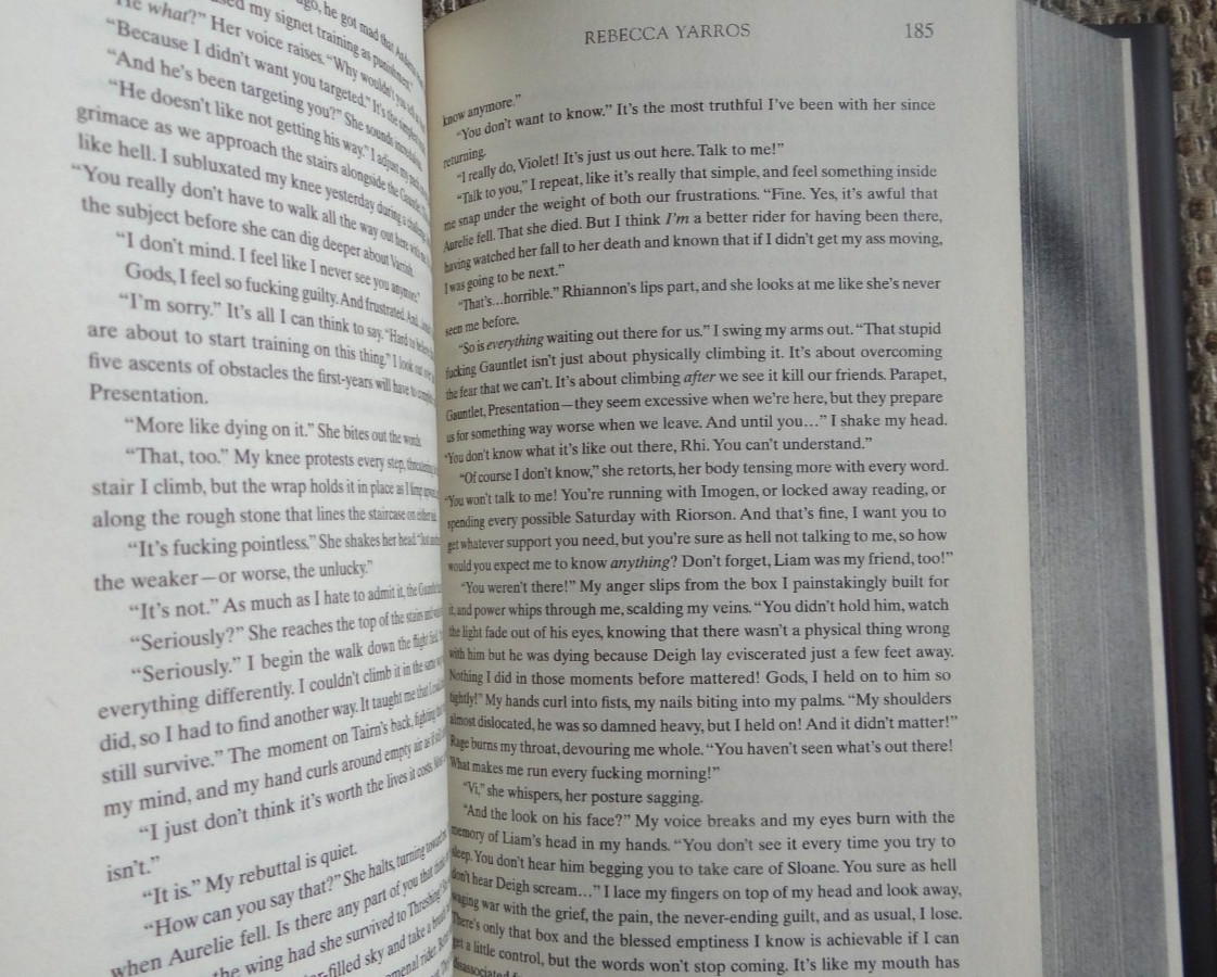 IRON FLAME HARDCOVER BOOK with BLACK SPRAYED EDGES by REBECCA YARROS