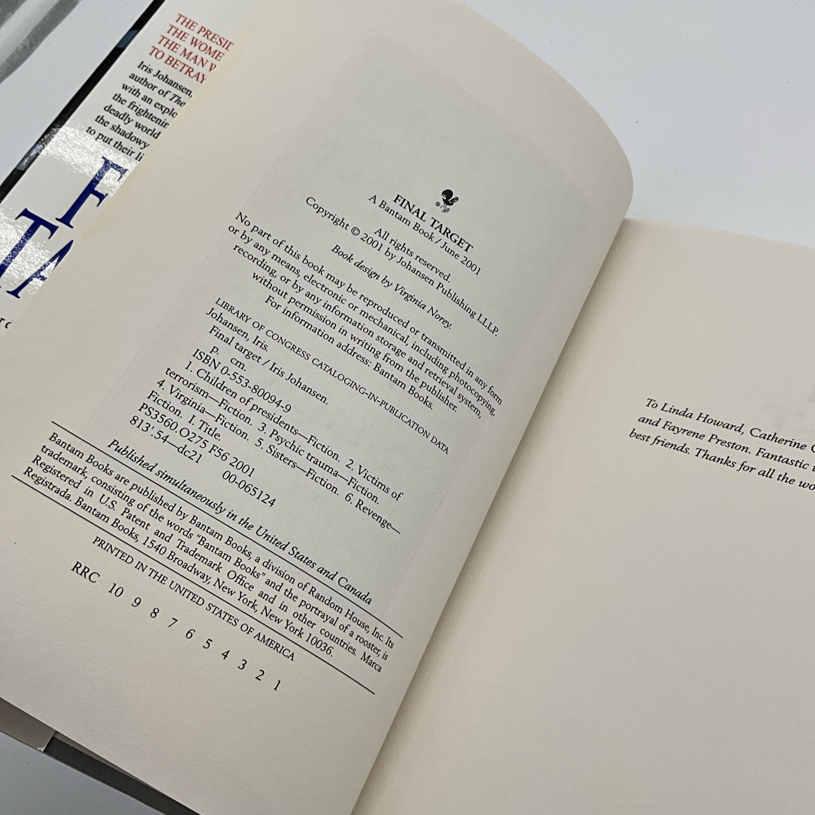 Final Target – Hardcover By Johansen, Iris – BU