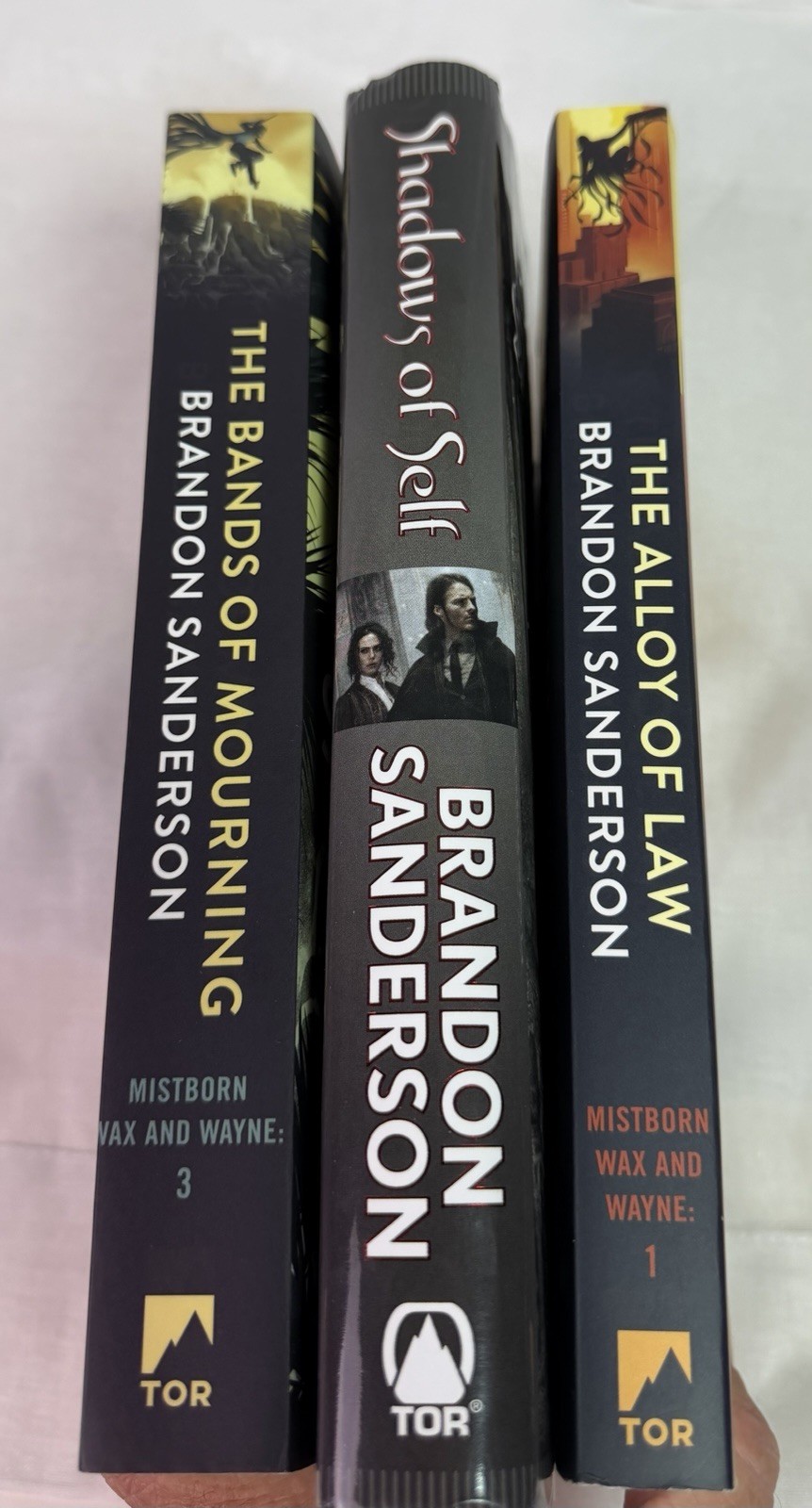 Brandon Sanderson Mistborn Wax & Wayne Books 1-3 Lot HC/PB Alloy Shadows Bands