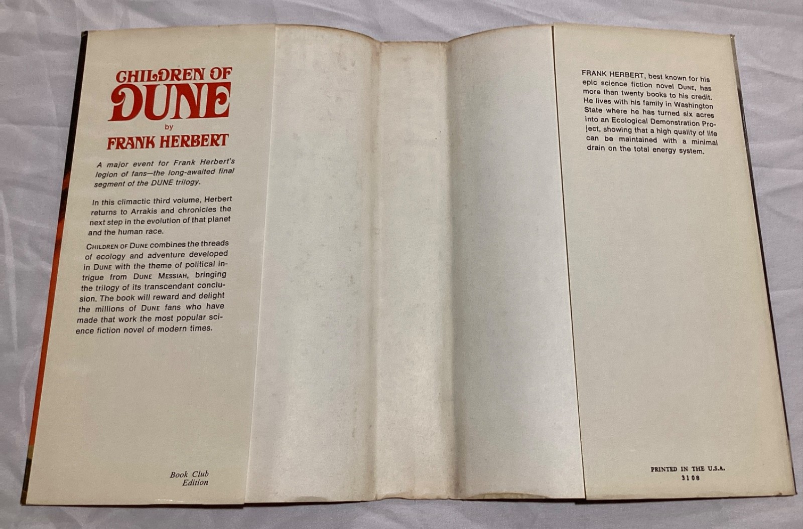 FRANK HERBERT 1st ED. BCE DUNE, MESSIAH, & CHILDREN OF HARDCOVERS GREAT SHAPE