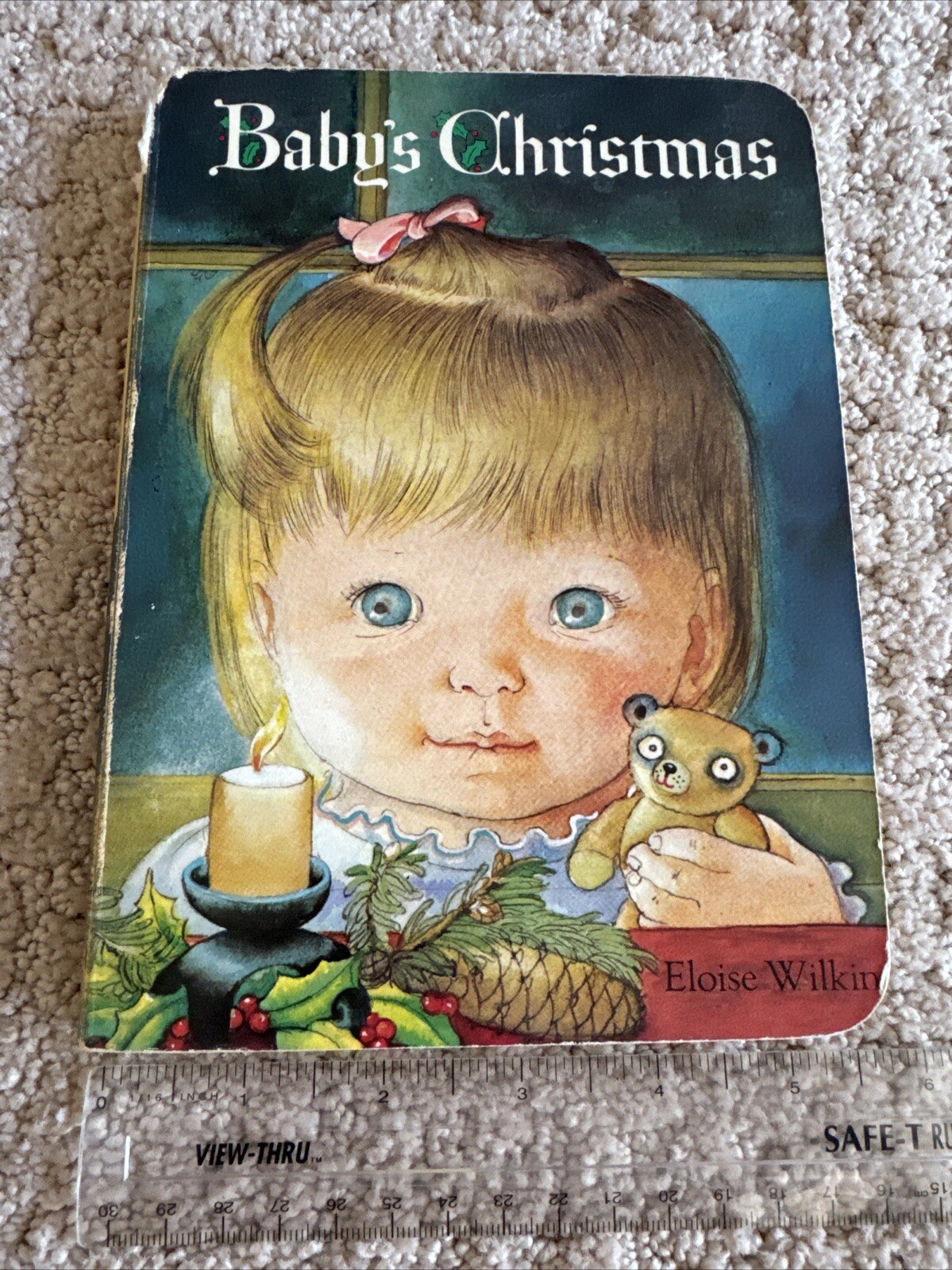 Vintage Random House Children’s Board Book BABY’S CHRISTMAS Eloise Wilkin 1980