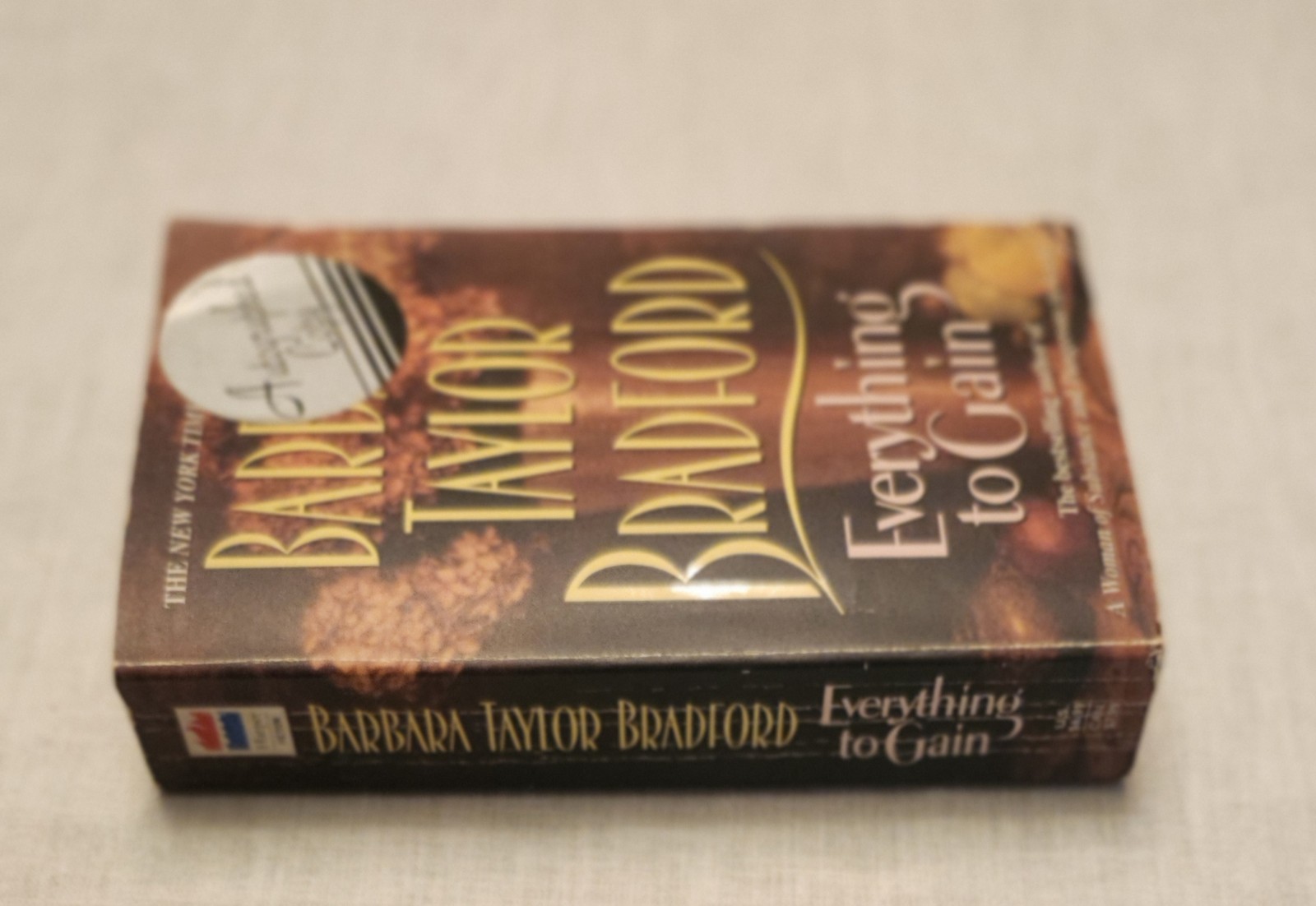 SIGNED Everything to Gain by Barbara Taylor Bradford First Print Mass Market