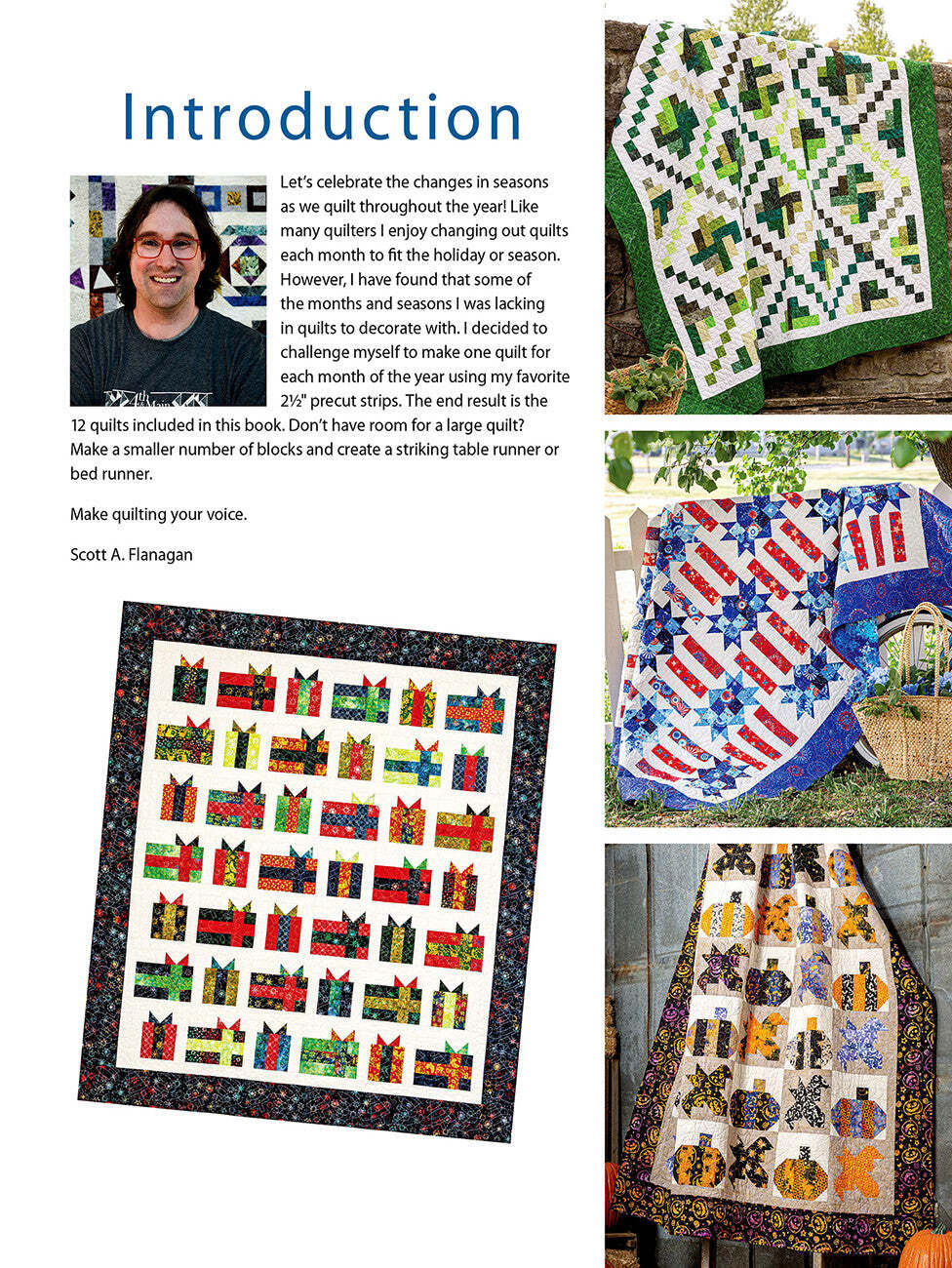 Jelly Roll Quilts for All Seasons Pattern Book by Scott Flanagan for Annie’s Qui