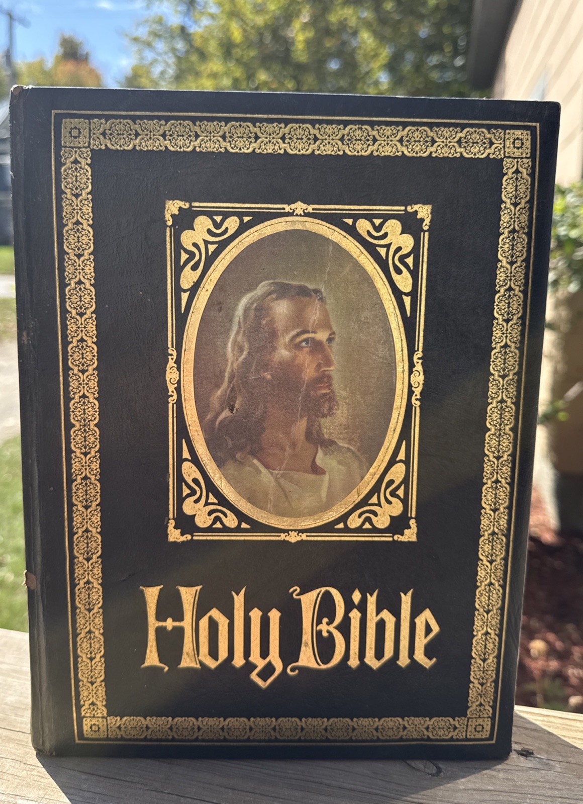 Vintage 1978 Nelson/Regency Family Bible Red Letter KJV Large 8” X 11” Holy Bib