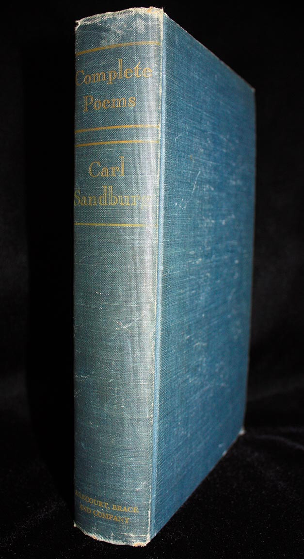 Complete Poems of Carl Sandburg Harcourt, Brace and Company 1950 signed 1st ed