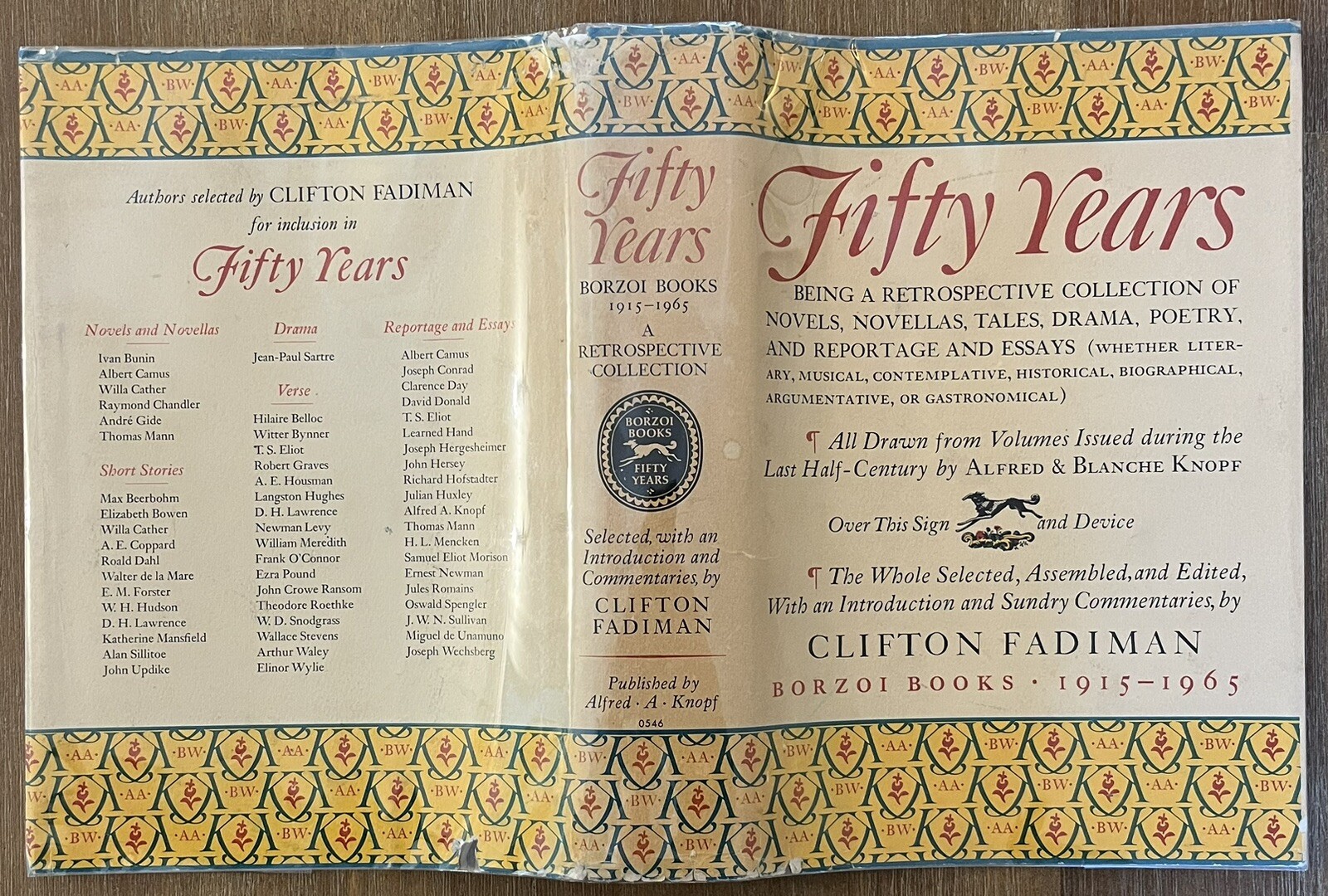 📚 Fadiman – FIFTY YEARS – Borzoi Books 1915-1965 Knopf 1st Edition
