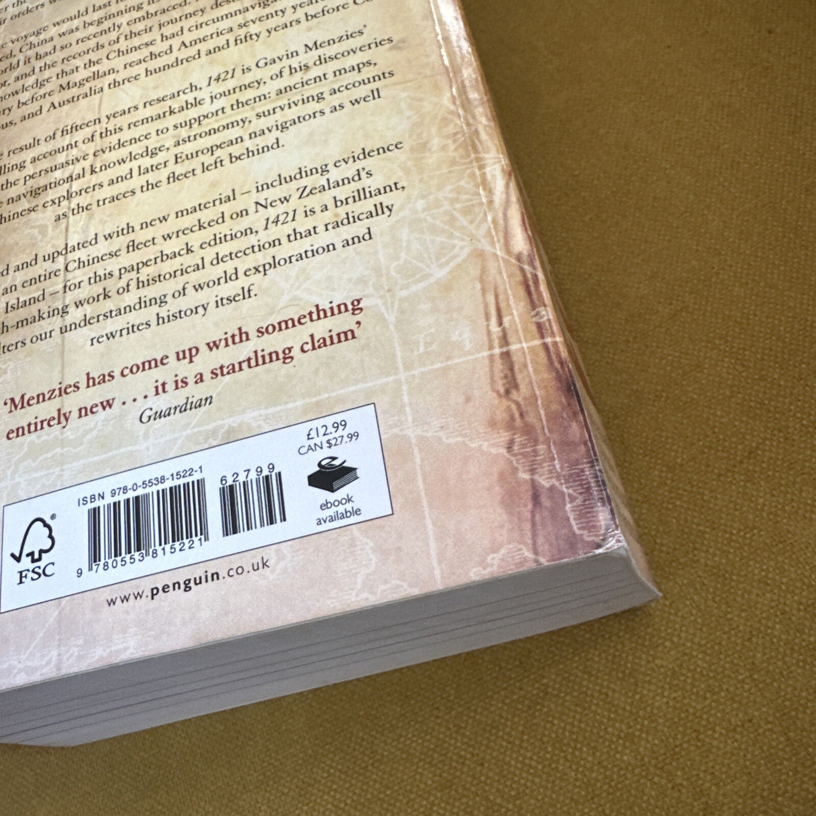1421: The Year China Discovered The World – Paperback, by Menzies Gavin