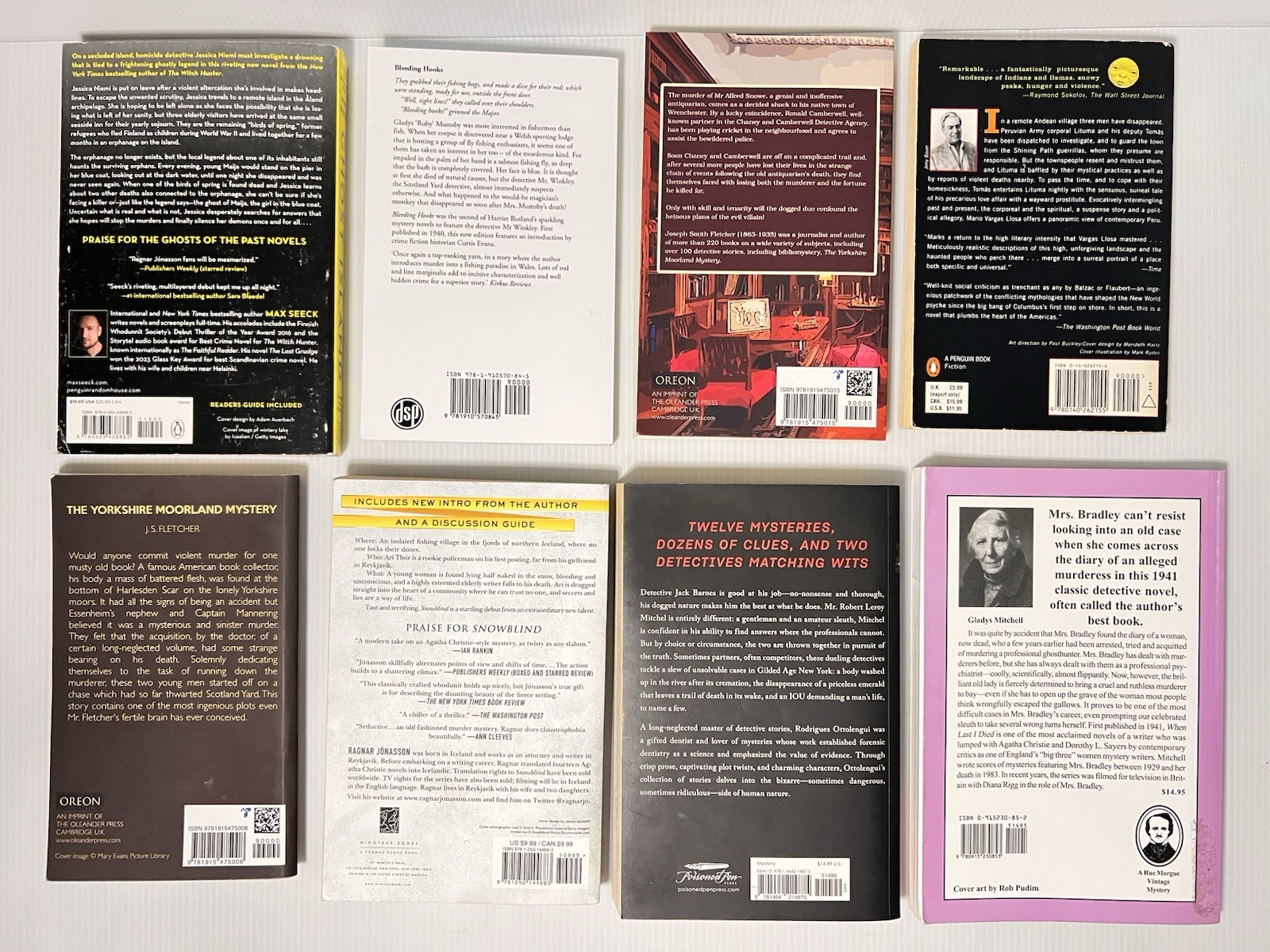 Lot Of 8 Mixed Authors Crime / Mystery / Thriller Paperback Books
