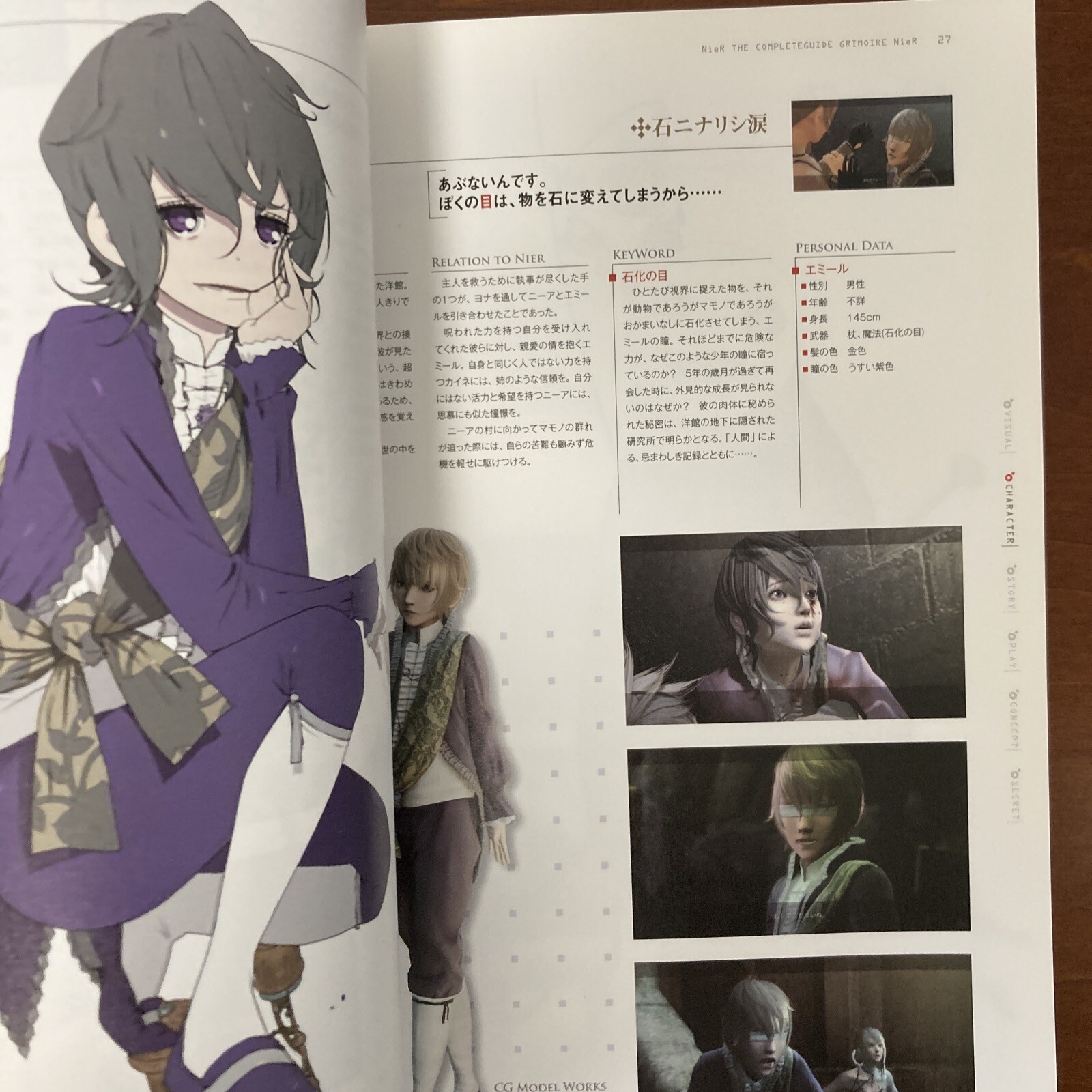 Grimoire NieR Guide Book Art Book Illustration