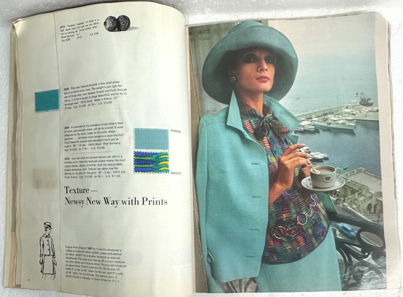 Elegance Spring/Summer 1968 Swatched Edition in English title page in French