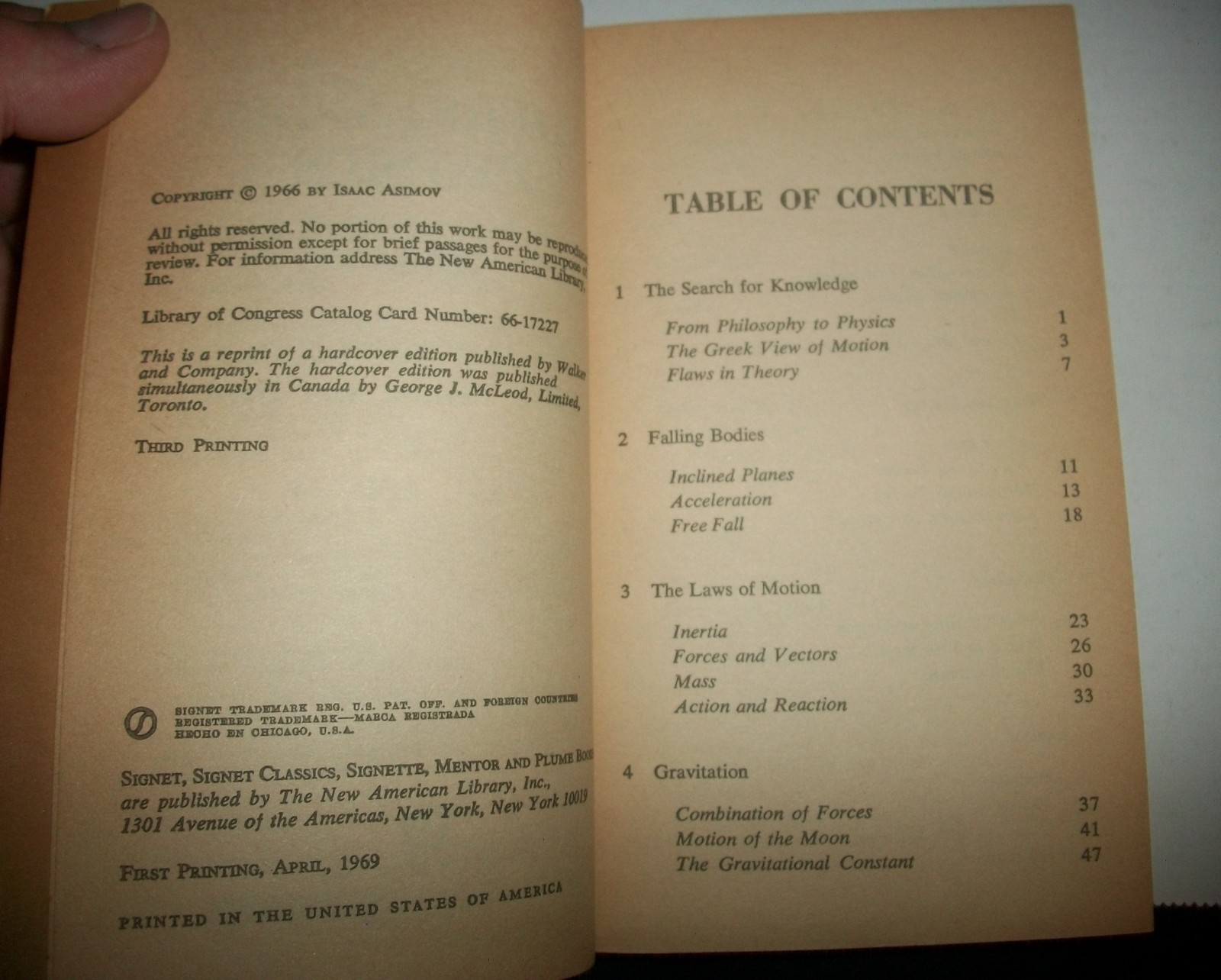 Isaac Asimov Understanding Physics: Motion Sound 1969 3rd Y5445 $1.25 ill. PB VG