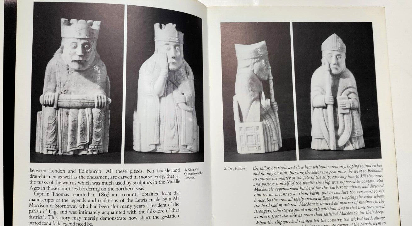 THE LEWIS CHESSMEN BY MICHAEL TAYLOR (PAMPHLET-BRITISH MUSEUM 1978