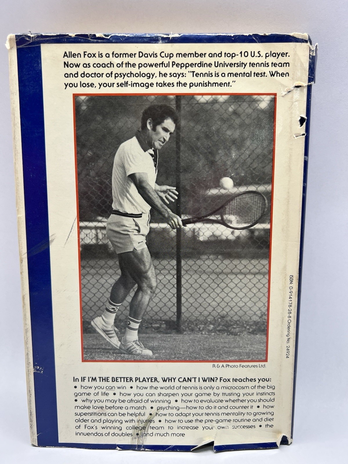 If I’m the better player, Why can’t I – Hardcover, by Allen Fox – Acceptable