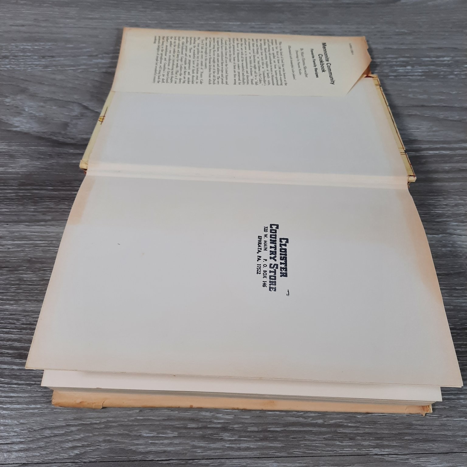 Mennonite Community Cookbook Showalter 1974 18th Printing Herald Press Recipes
