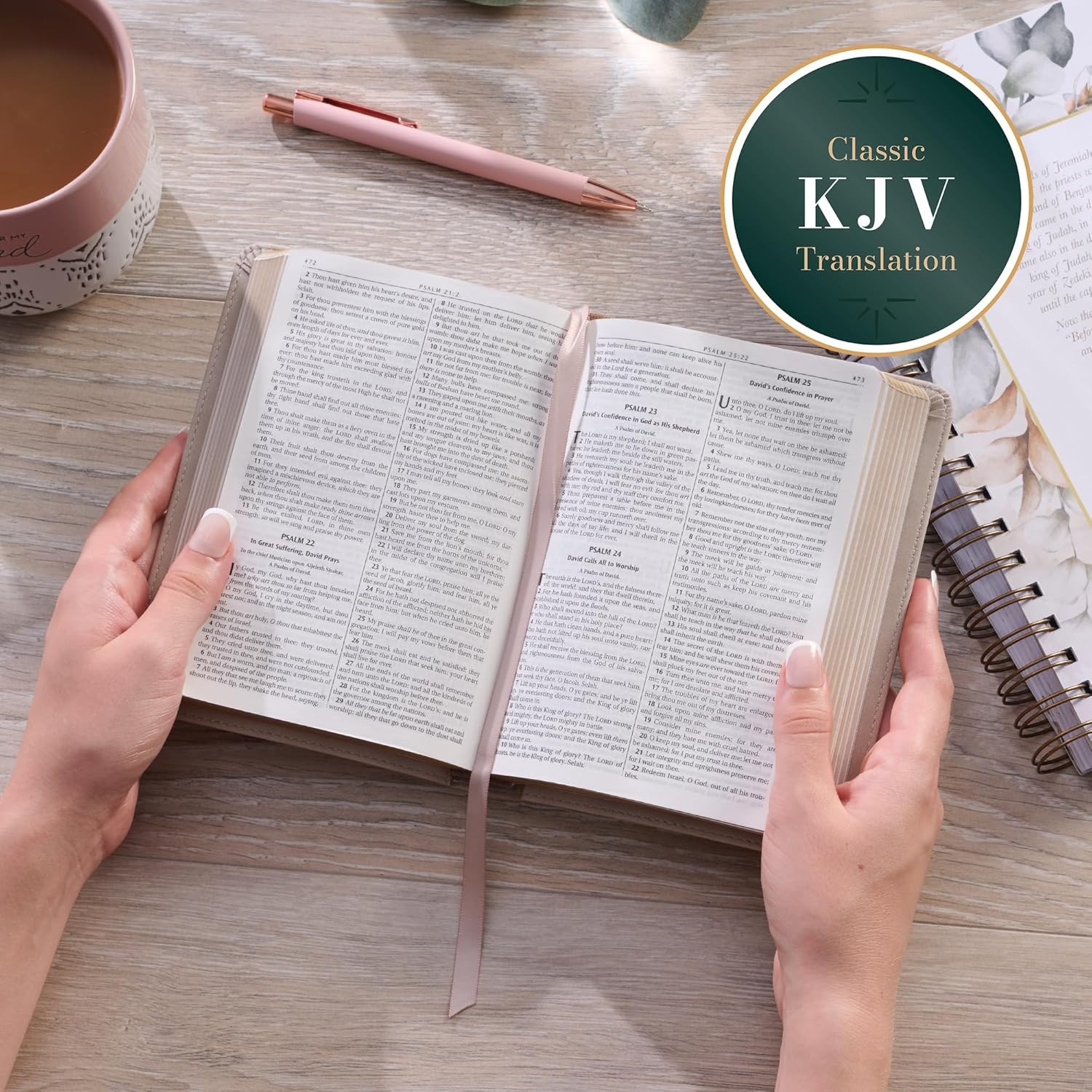 Holy Bible, Compact Vegan Leather Red Letter Edition – Ribbon Marker, King James