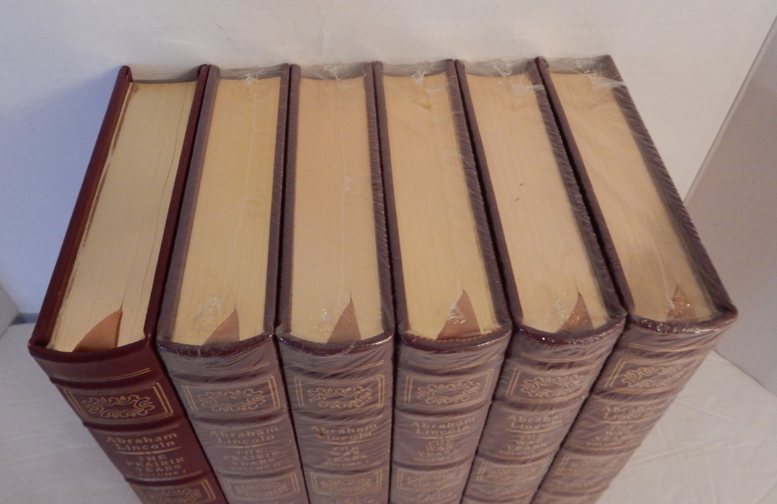 Easton Press-6 Vols-Abraham Lincoln-PRAIRIE YEARS & WAR YEARS-Carl Sandburg-1995