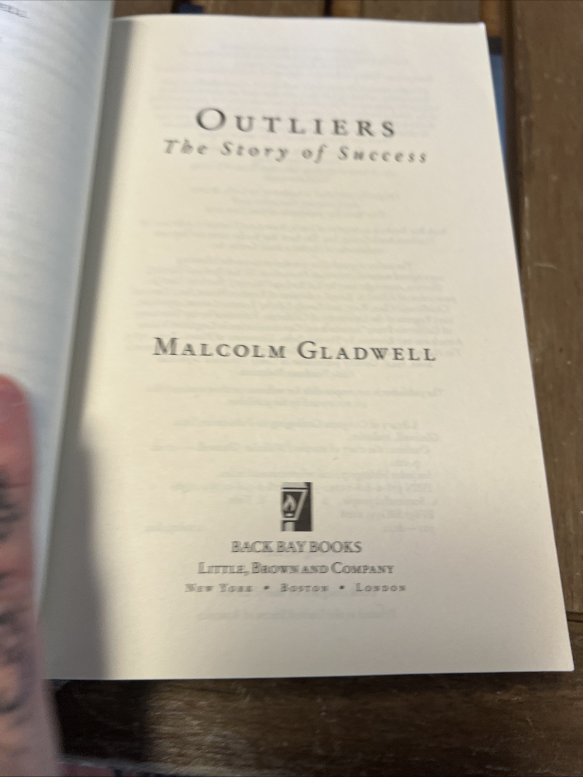 Outliers : The Story of Success Paperback Malcolm Gladwell