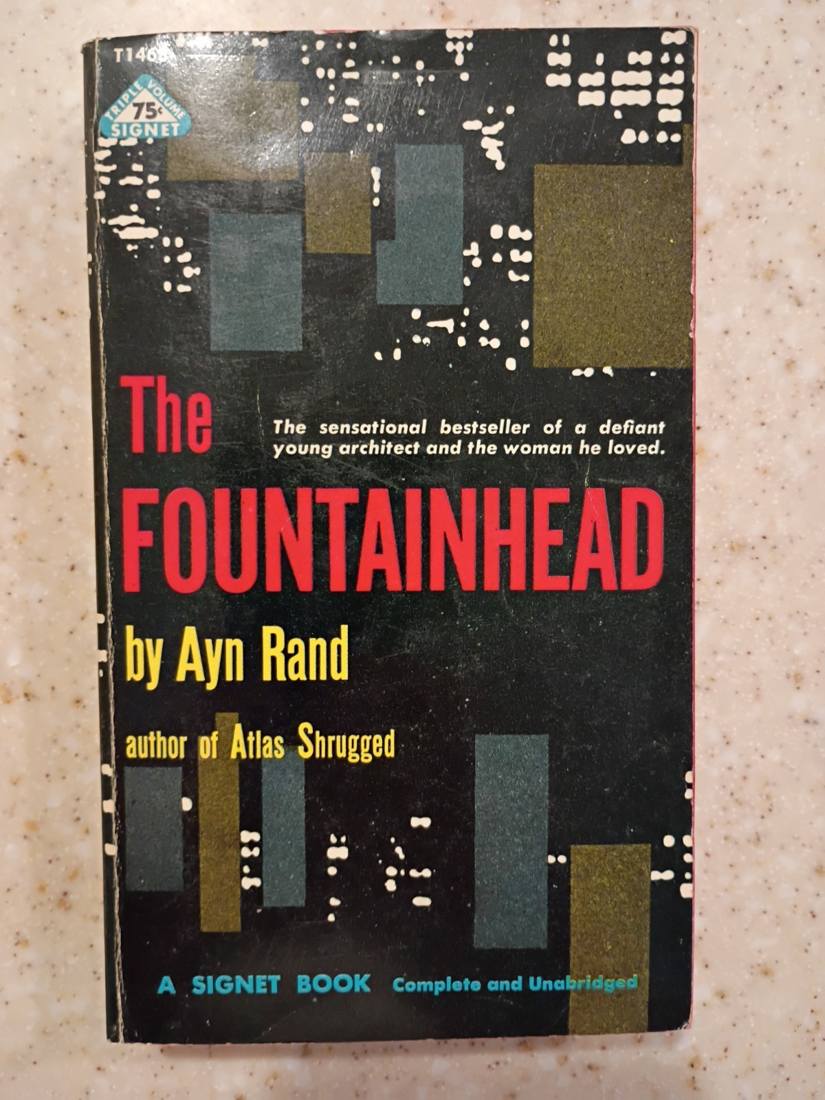 THE FOUNTAINHEAD by AYN RAND Paperback Soft Cover Book ~ 1957 3rd Printing RARE