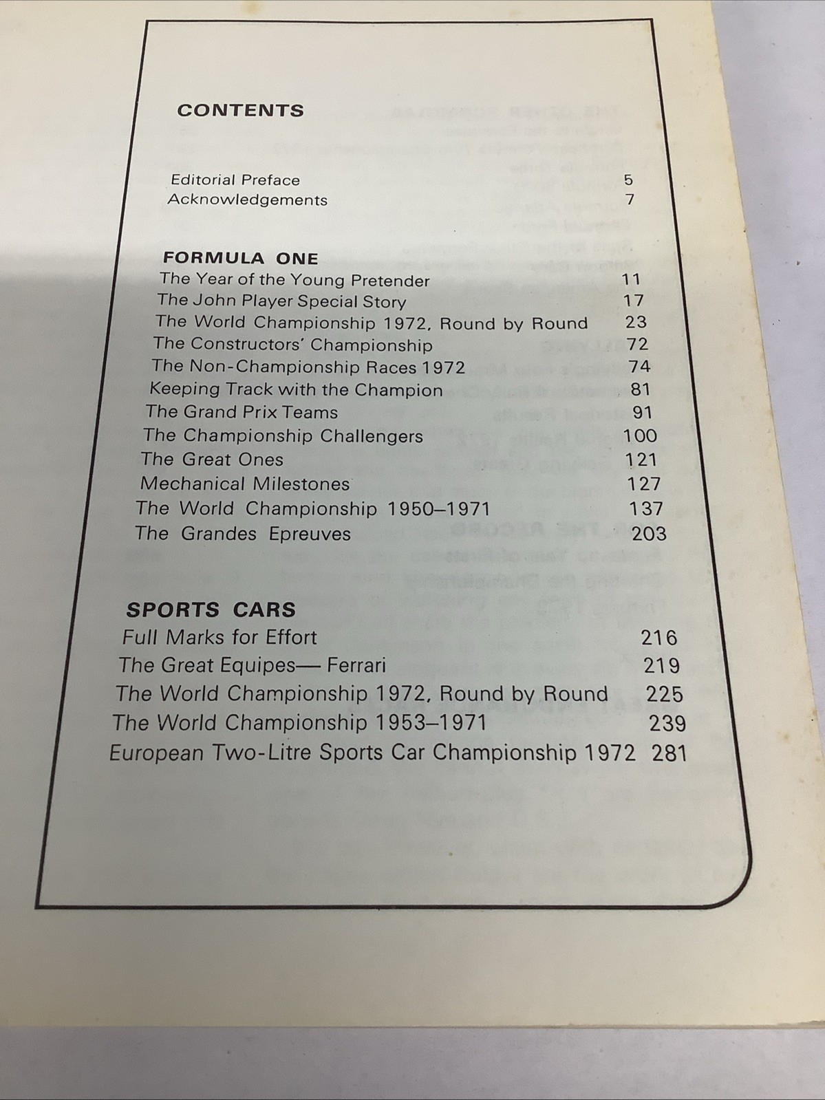 JOHN PLAYER MOTORSPORT YEAR BOOK 1973 420 PAGES SOFT COVER BOOK
