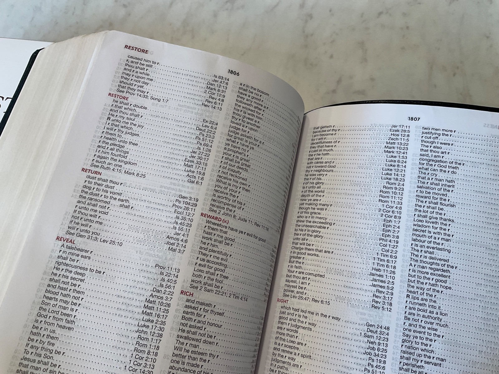 KJV Word Study Reference Bible 2023 Black Leather-Soft SEALED