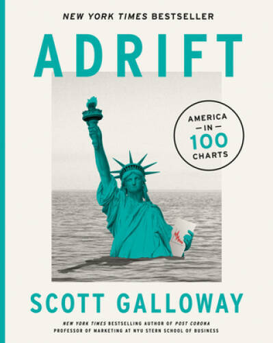 Adrift: America in 100 Charts – Hardcover By Galloway, Scott – VERY GOOD