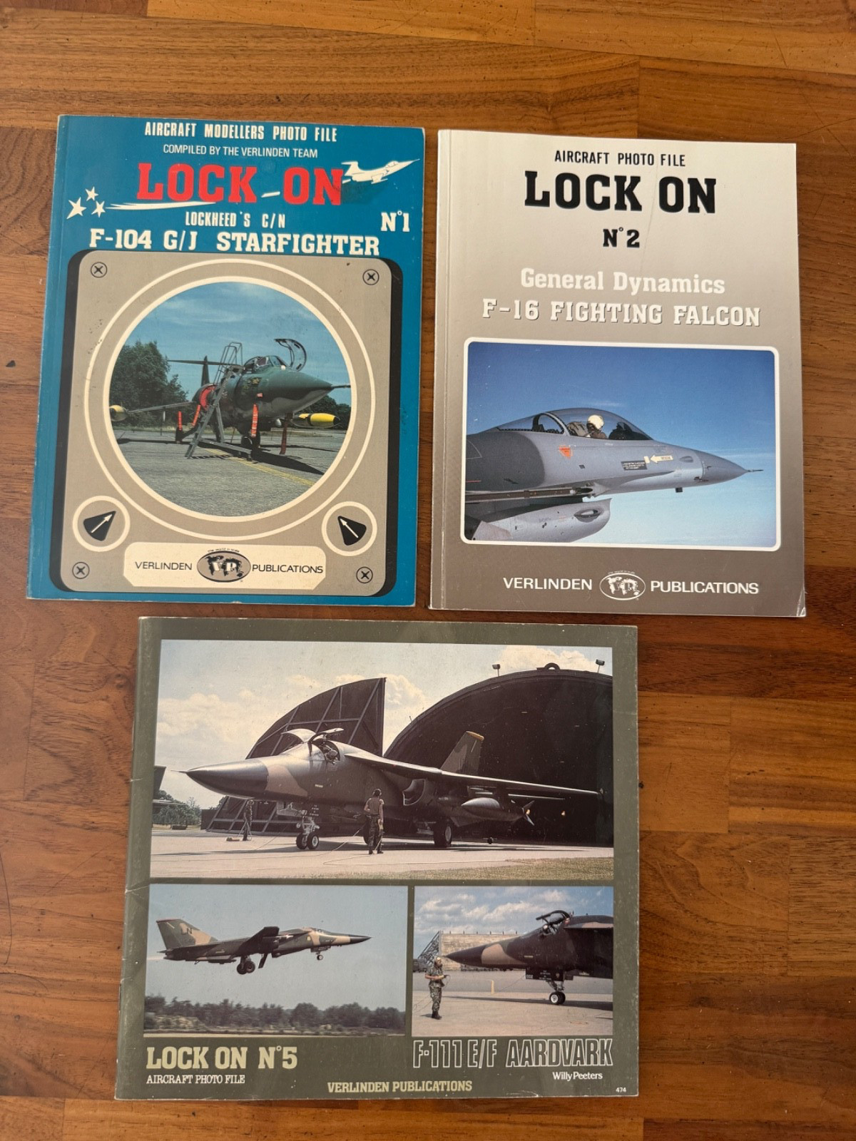 VINTAGE VERLINDEN LOCK ON AIRCRAFT PHOTO FILE LOT (3) F-104 F-16 F-111 MODELER R