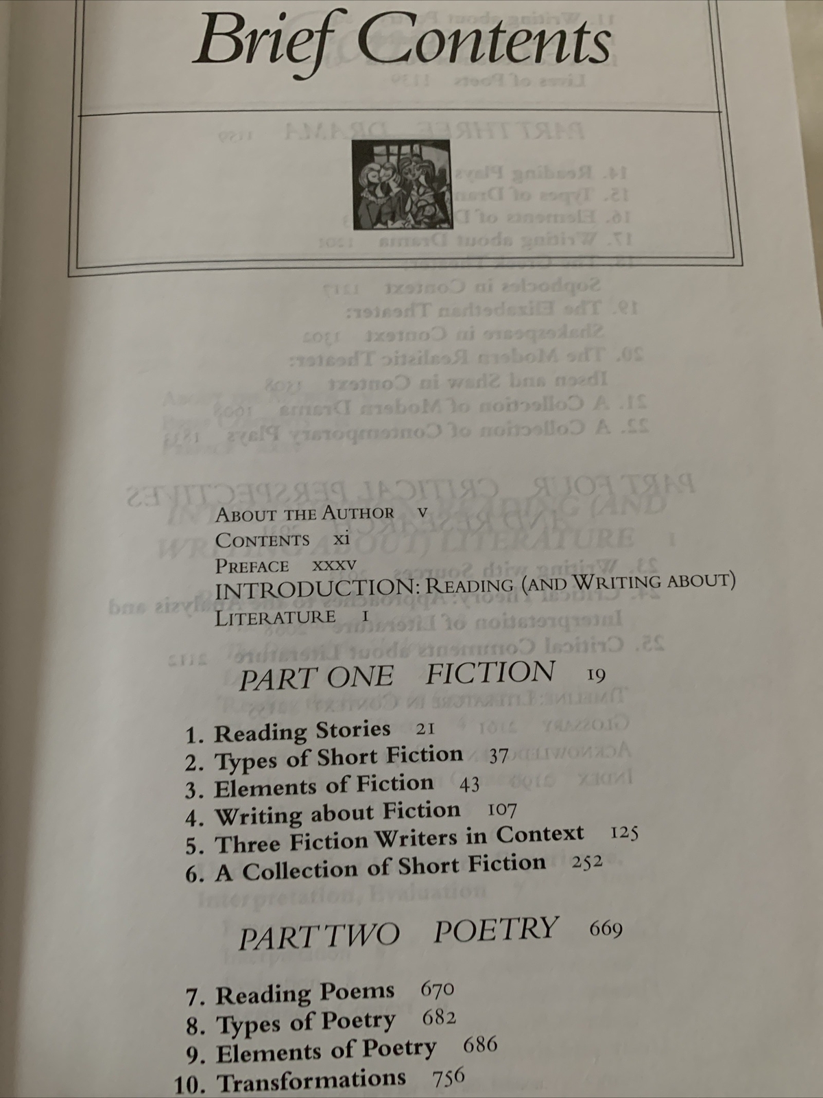 Literature Reading Fiction, Poetry and Drama 5th edition Roberty Diyanni