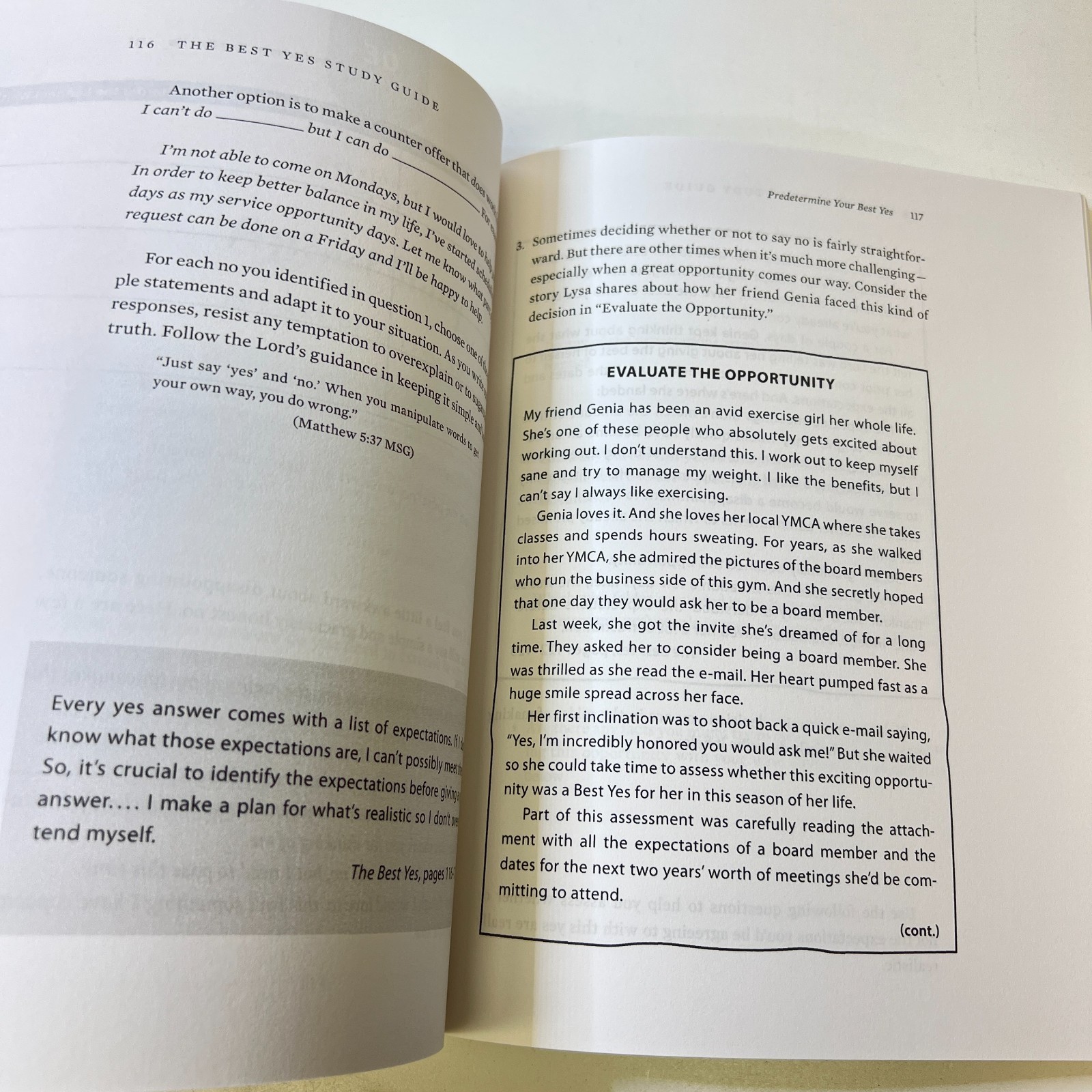 The Best Yes Study Guide: Making Wise Decisions in the Midst of Endless