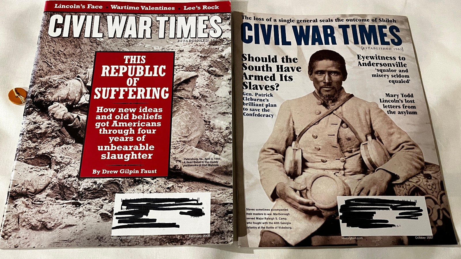 Civil War Times from 2006 to 2017 – 16 Issues – Pages are Clean and Complete