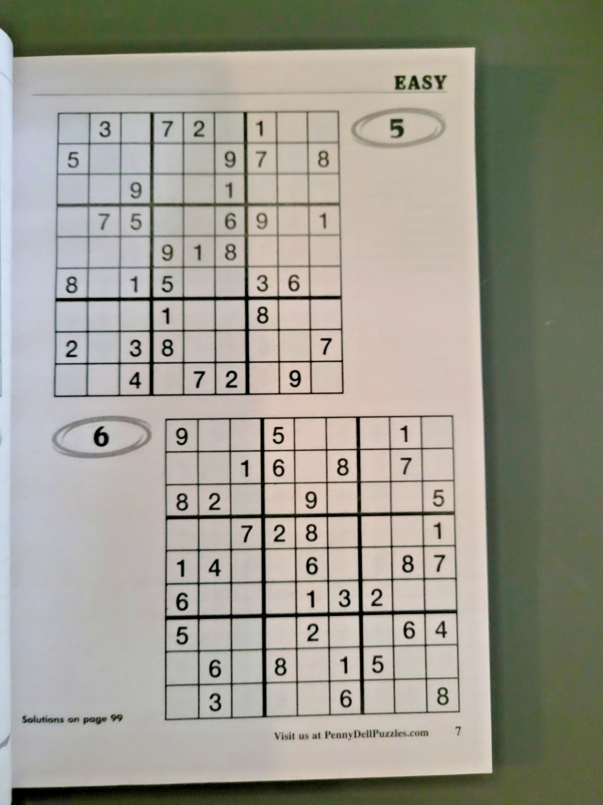 Lot of 3 SUDOKU Puzzle Books by Dell -Top Choice-Totally-Original – 450+ Puzzles