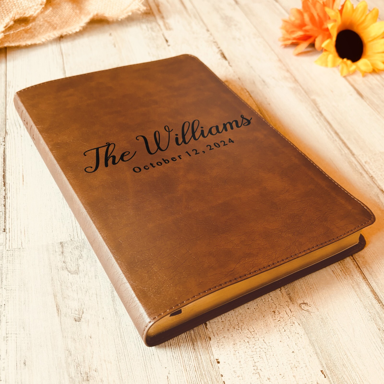 Personalized NLT Family Bible, Custom NLT Reference Family Bible, Wedding Gifts
