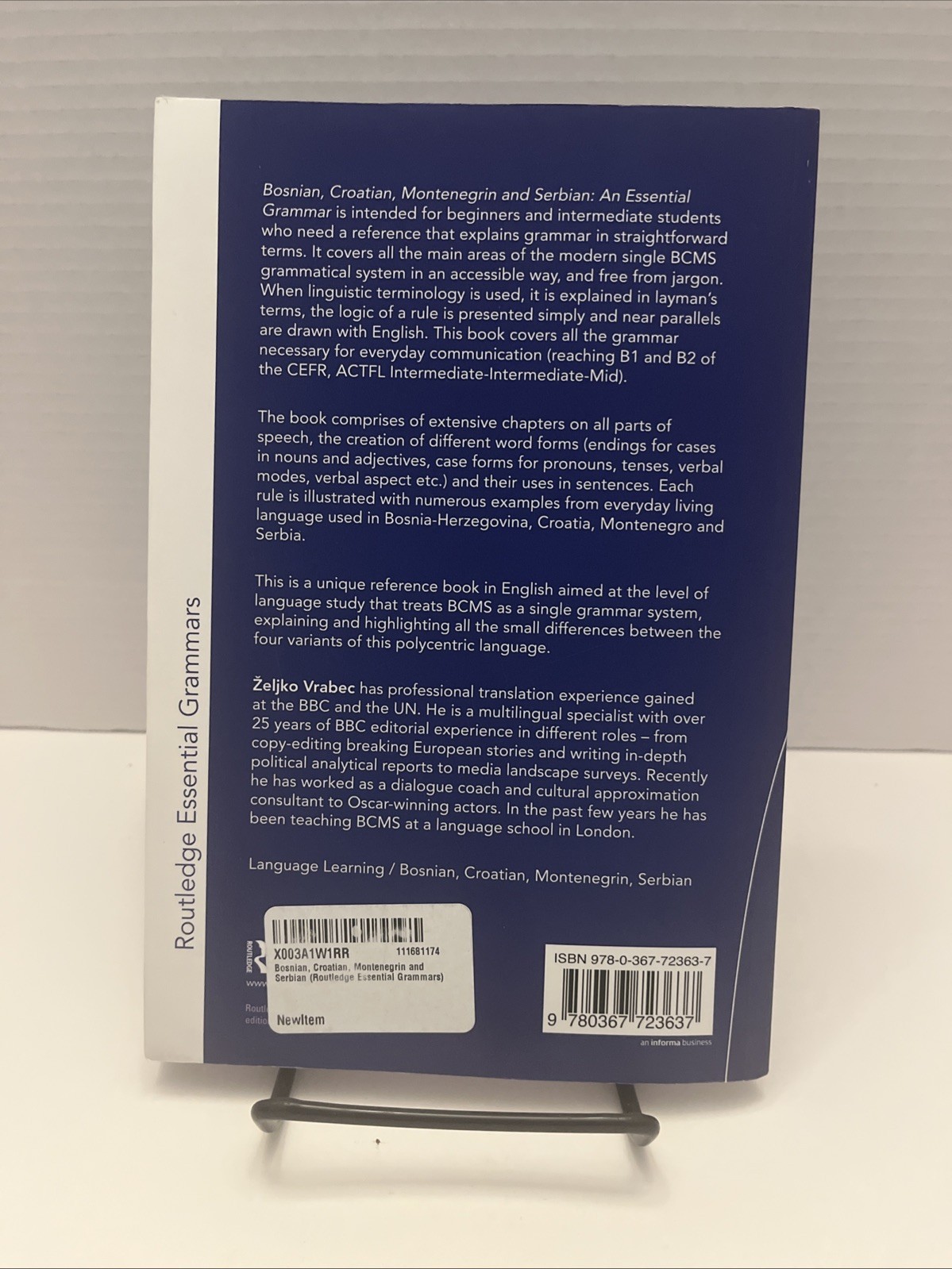 Bosnian, Croatian, Montenegrin and Serbian: An Essential Grammar (Paperback or S