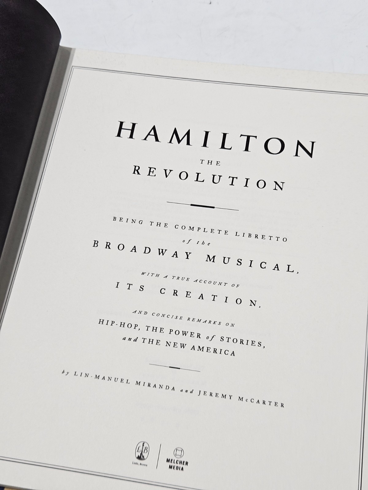 Hamilton: the Revolution, Hardcover by Miranda, Lin-Manuel; Mccarter, Jeremy,…