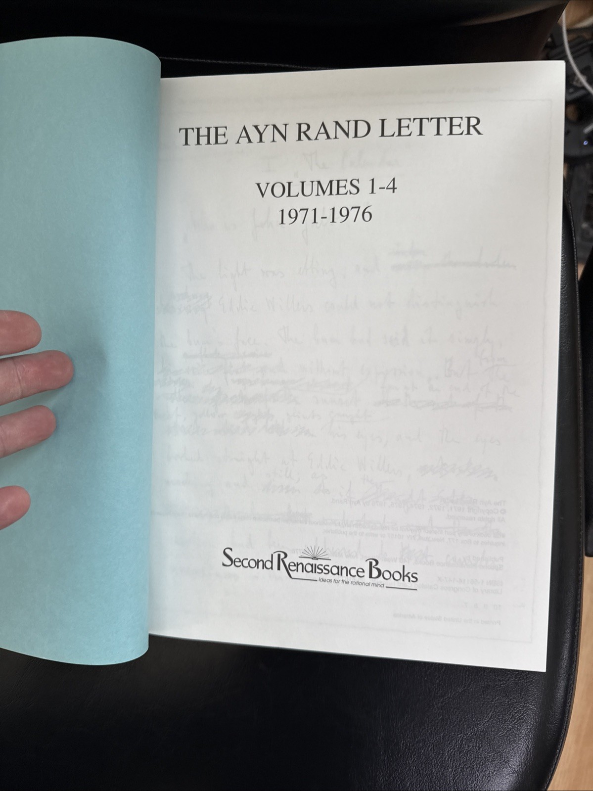 Ayn Rand “The Ayn Rand Letter” 1984 3rd Print Palo Alto Book Servce HC Excellent